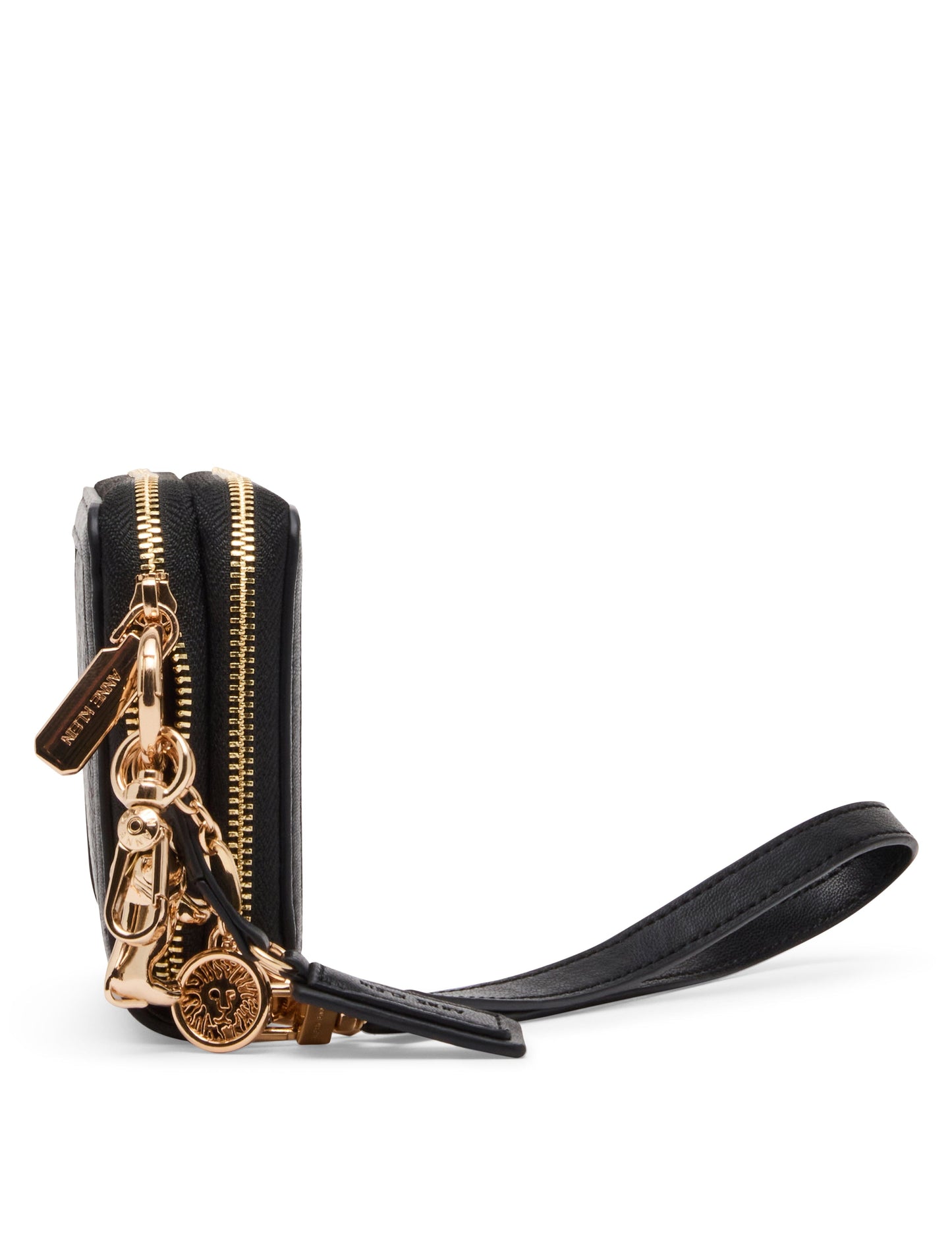 Anne Klein Double Zip Around Wallet with Charms