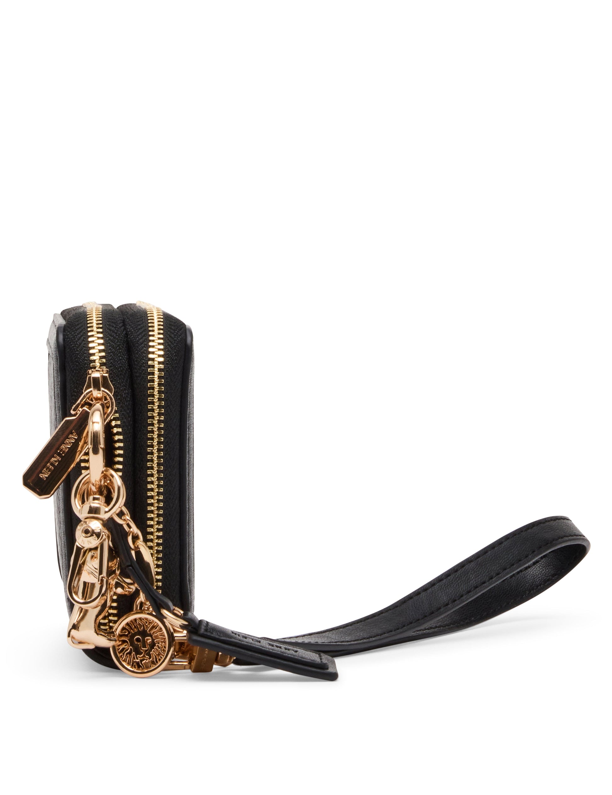 Anne Klein Double Zip Around Wallet with Charms