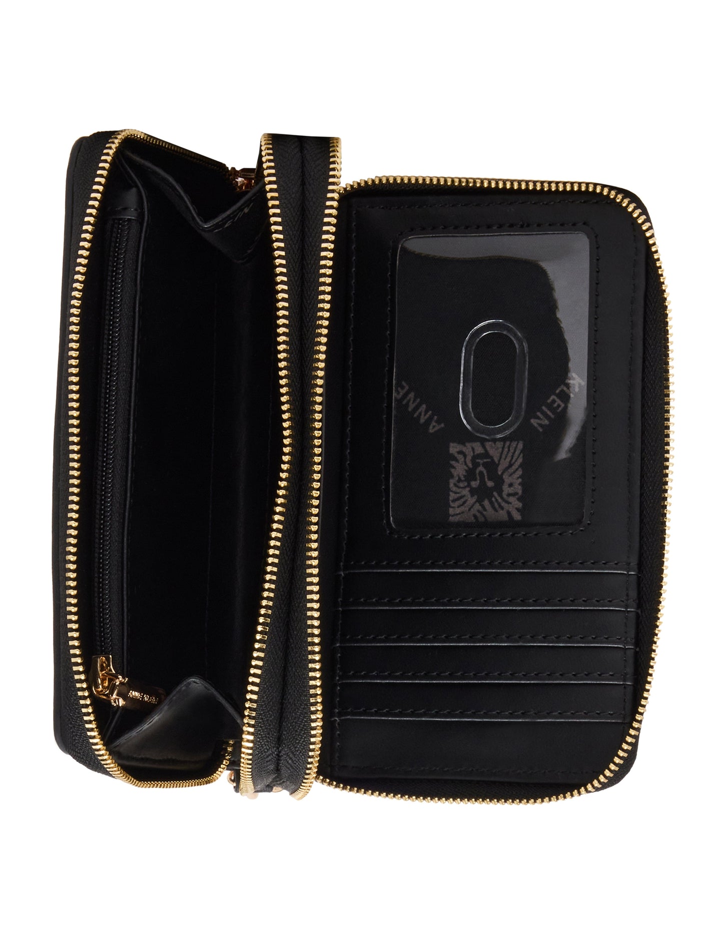 Anne Klein Double Zip Around Wallet with Charms