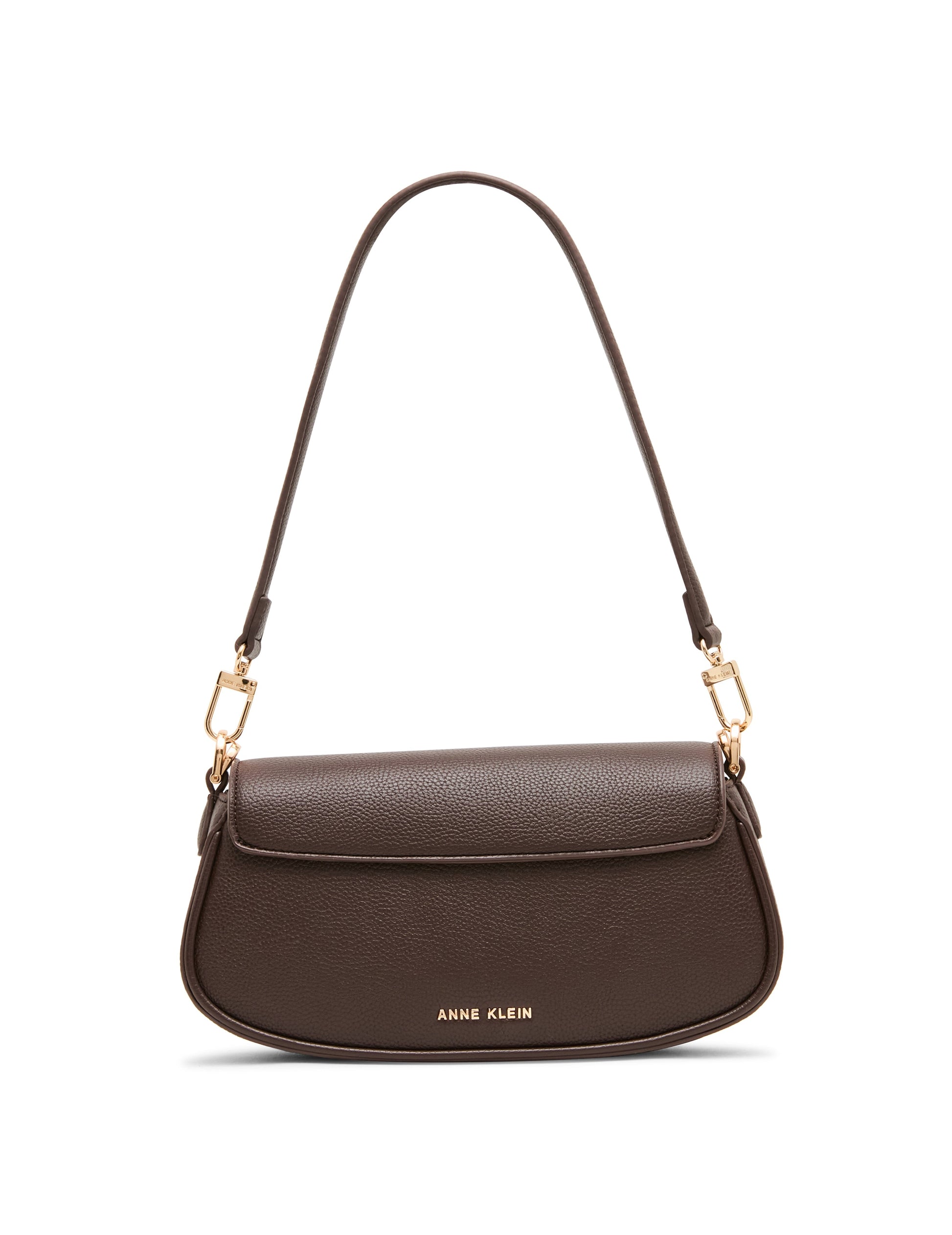Anne Klein Tortoise Chain Link Shoulder Bag in Espresso