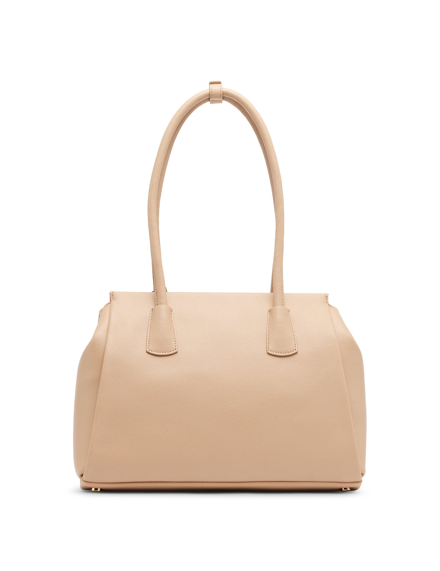 Anne Klein Bonded Tote Bag with Floral Charm