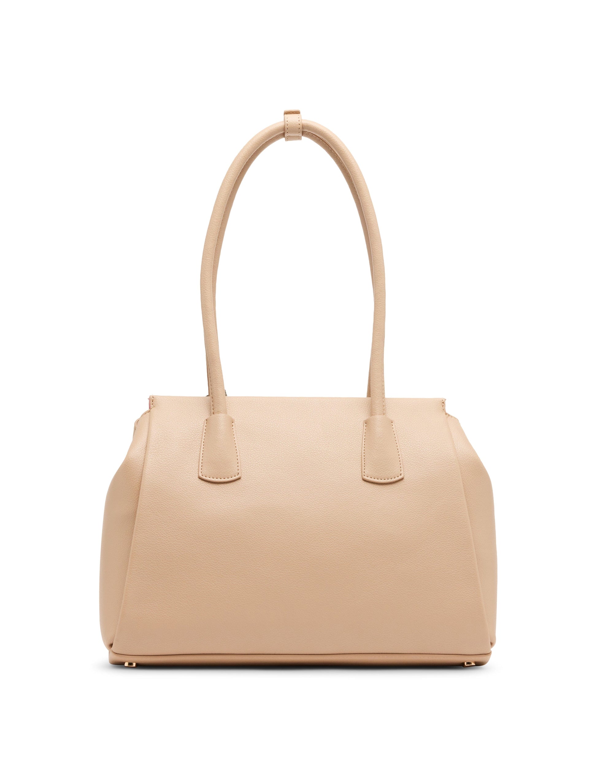 Anne Klein Bonded Tote Bag with Floral Charm
