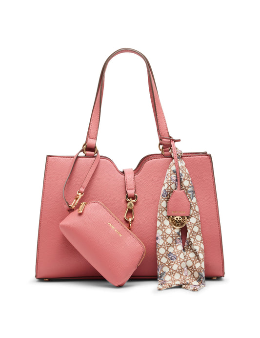 Anne Klein East West Tote with Scarf