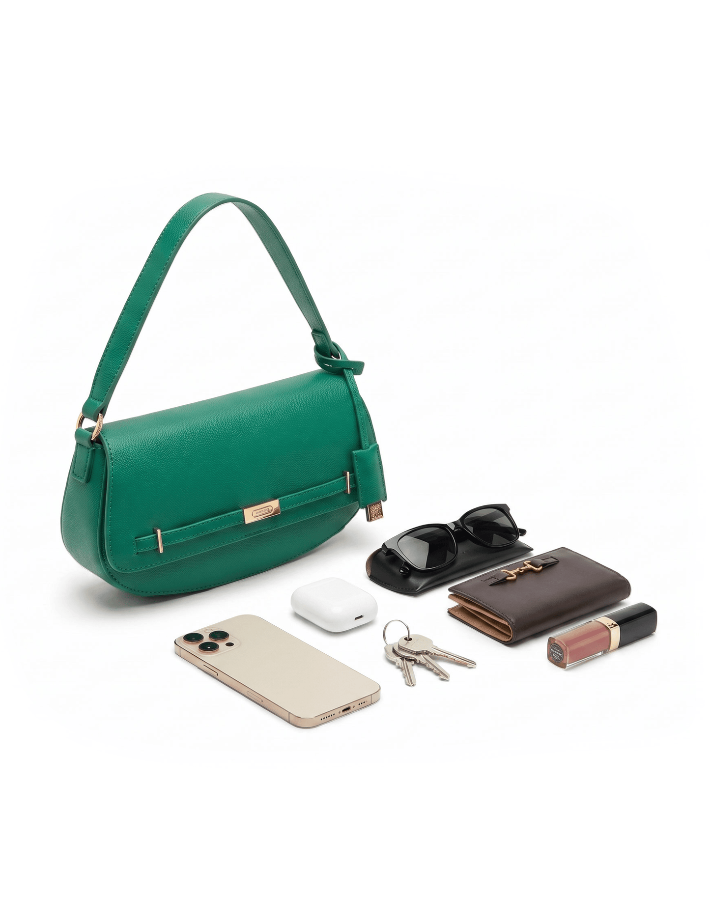 Anne Klein Belted Flap Bag with Convertible Strap