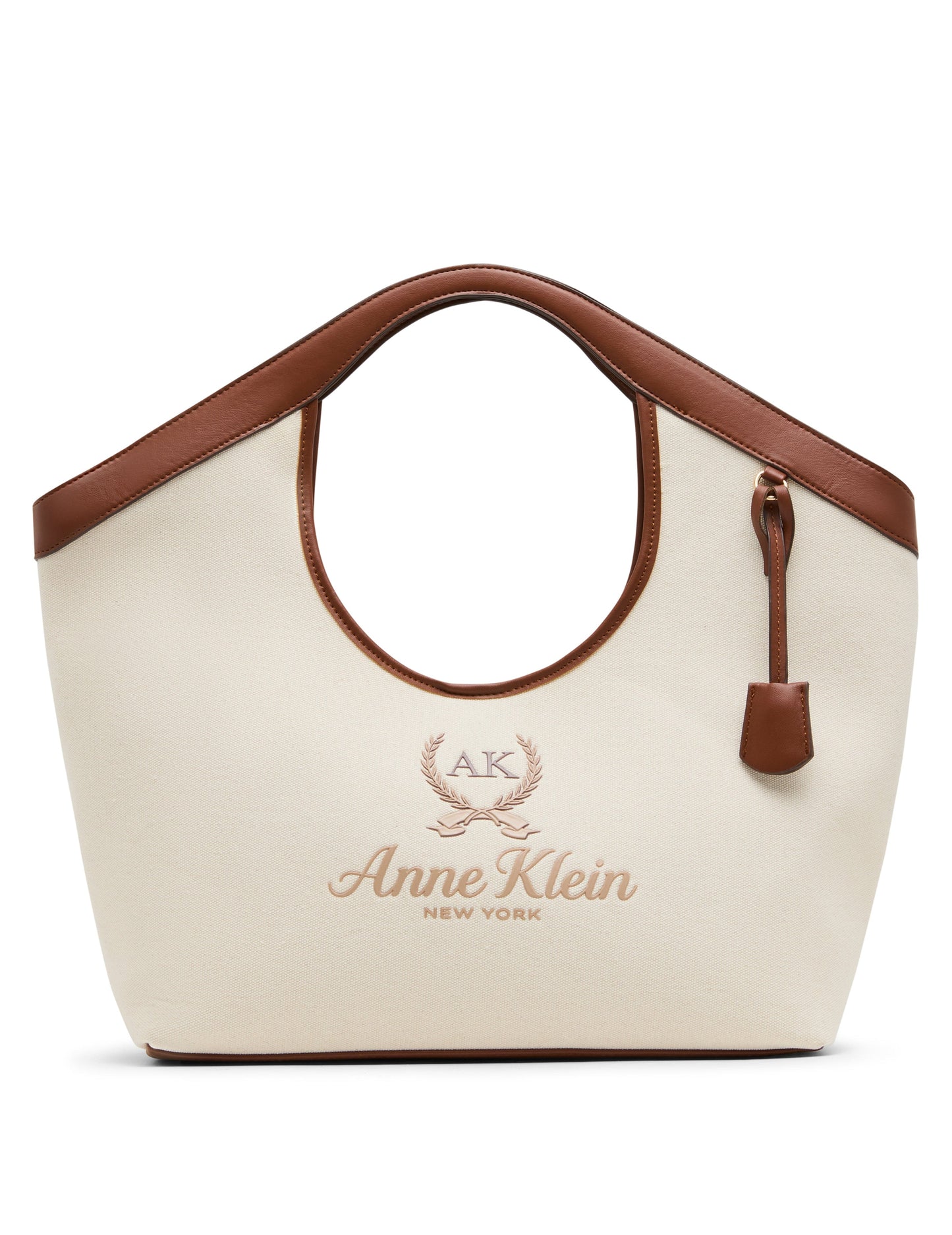 Anne Klein Large Canvas Tote with Detachable Strap