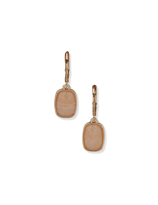 Anne Klein Pe Cushion Stone Drop-Gld/Pink