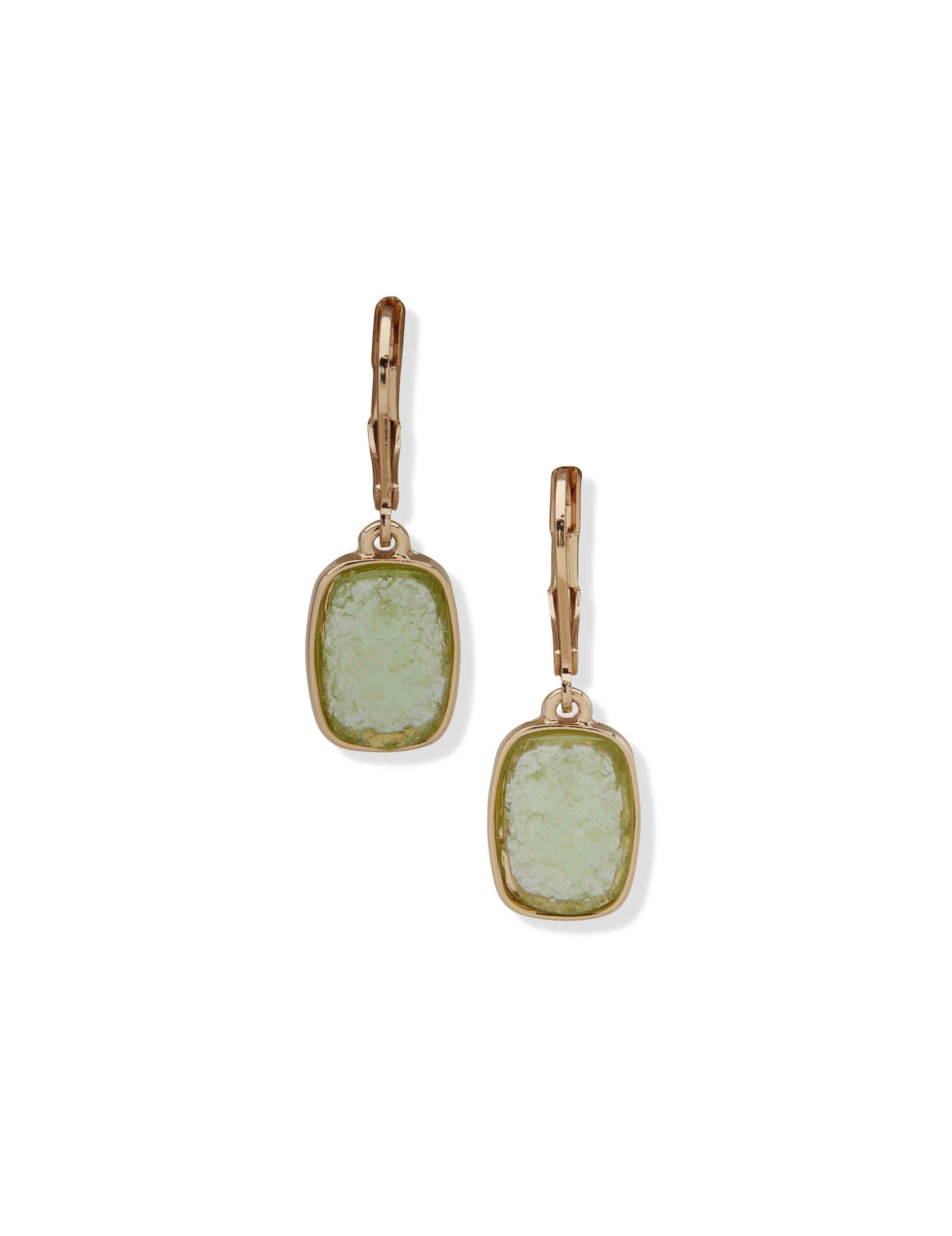 Anne Klein Pe Cushion Stone Drop-Gld/Grn