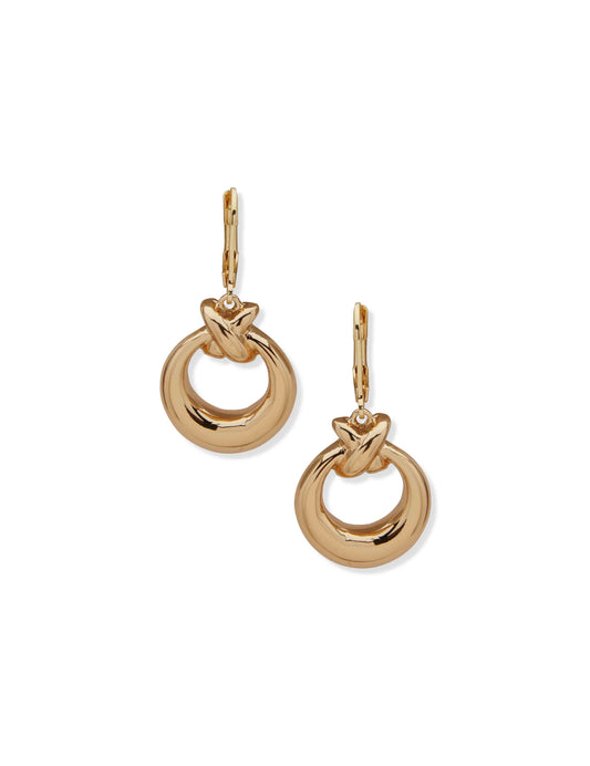 Anne Klein Pe Open Circle Drop-Gld