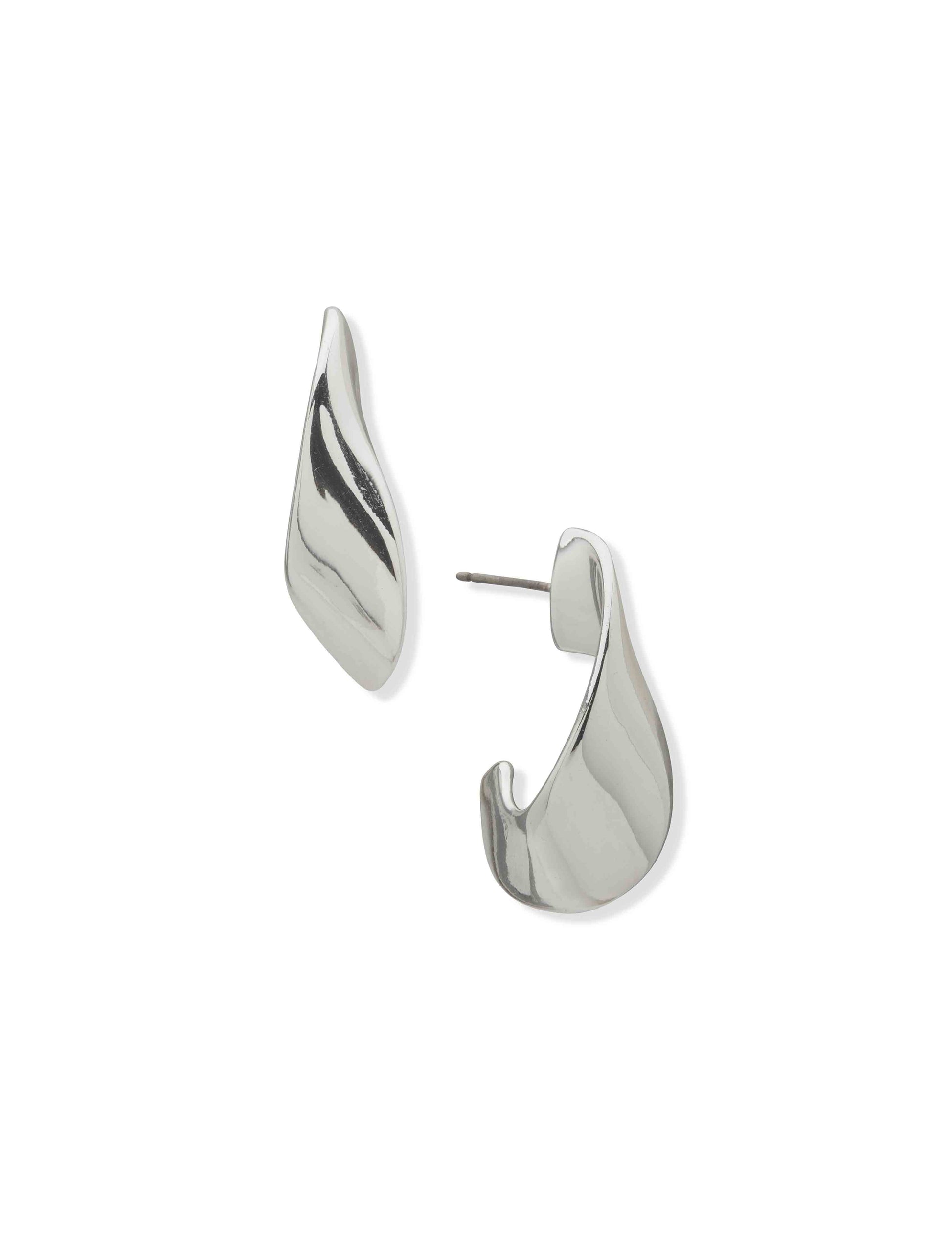 Anne Klein Pe Twisted Lrg Hoop-Slv