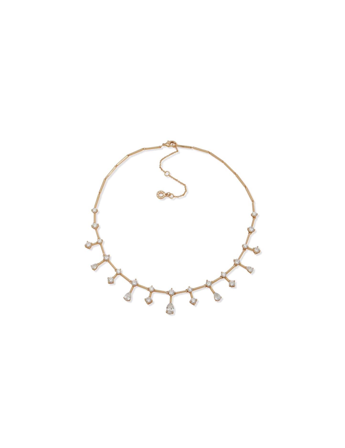 Anne Klein Nk 16In Stationed Stn Clr-Gld/Cz