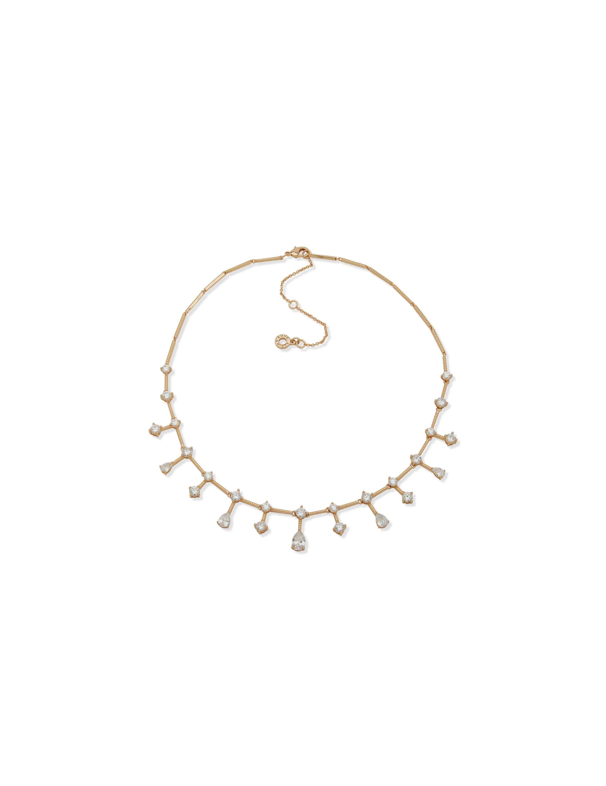 Anne Klein Nk 16In Stationed Stn Clr-Gld/Cz