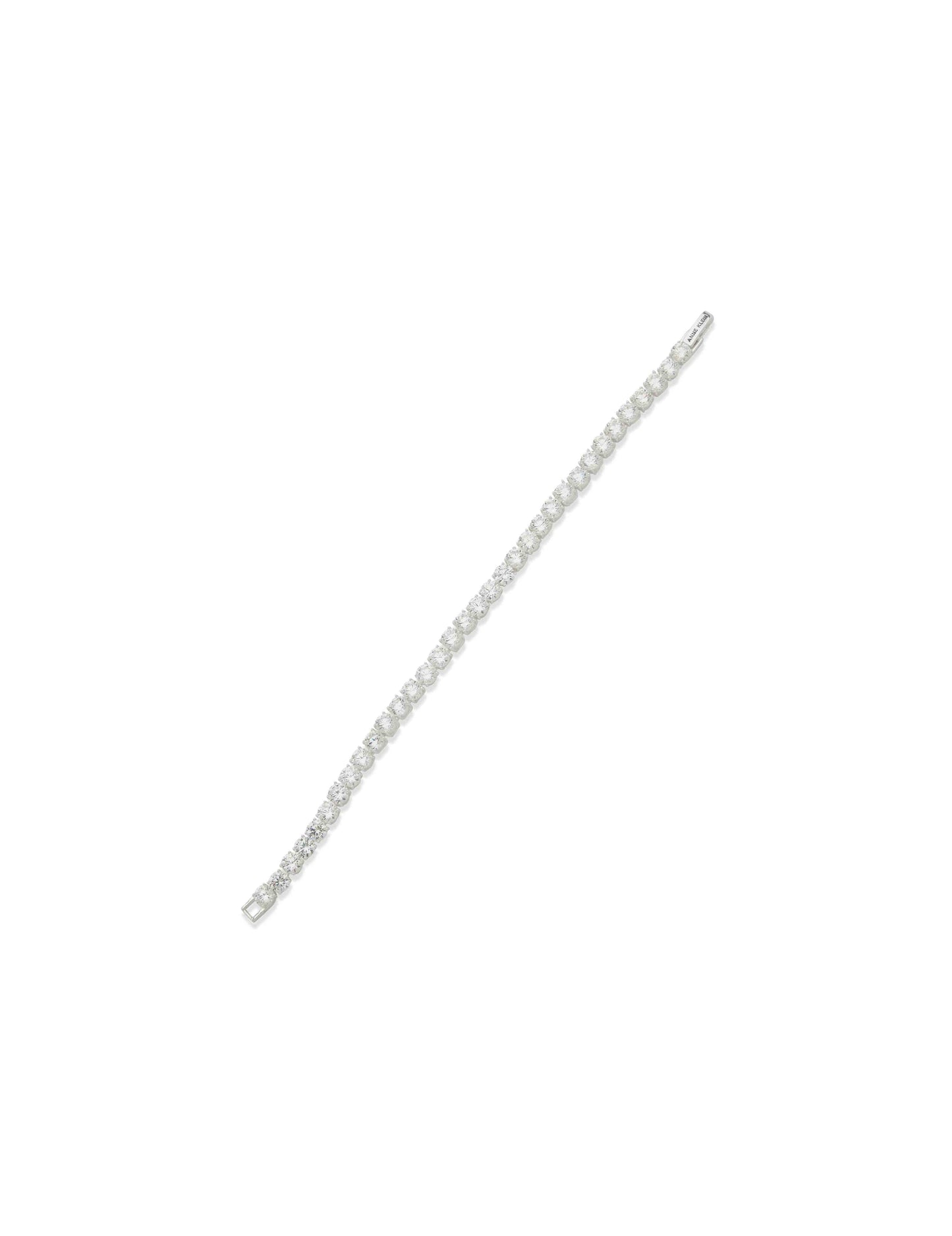 Anne Klein 5mm Tennis Bracelet - Silver
