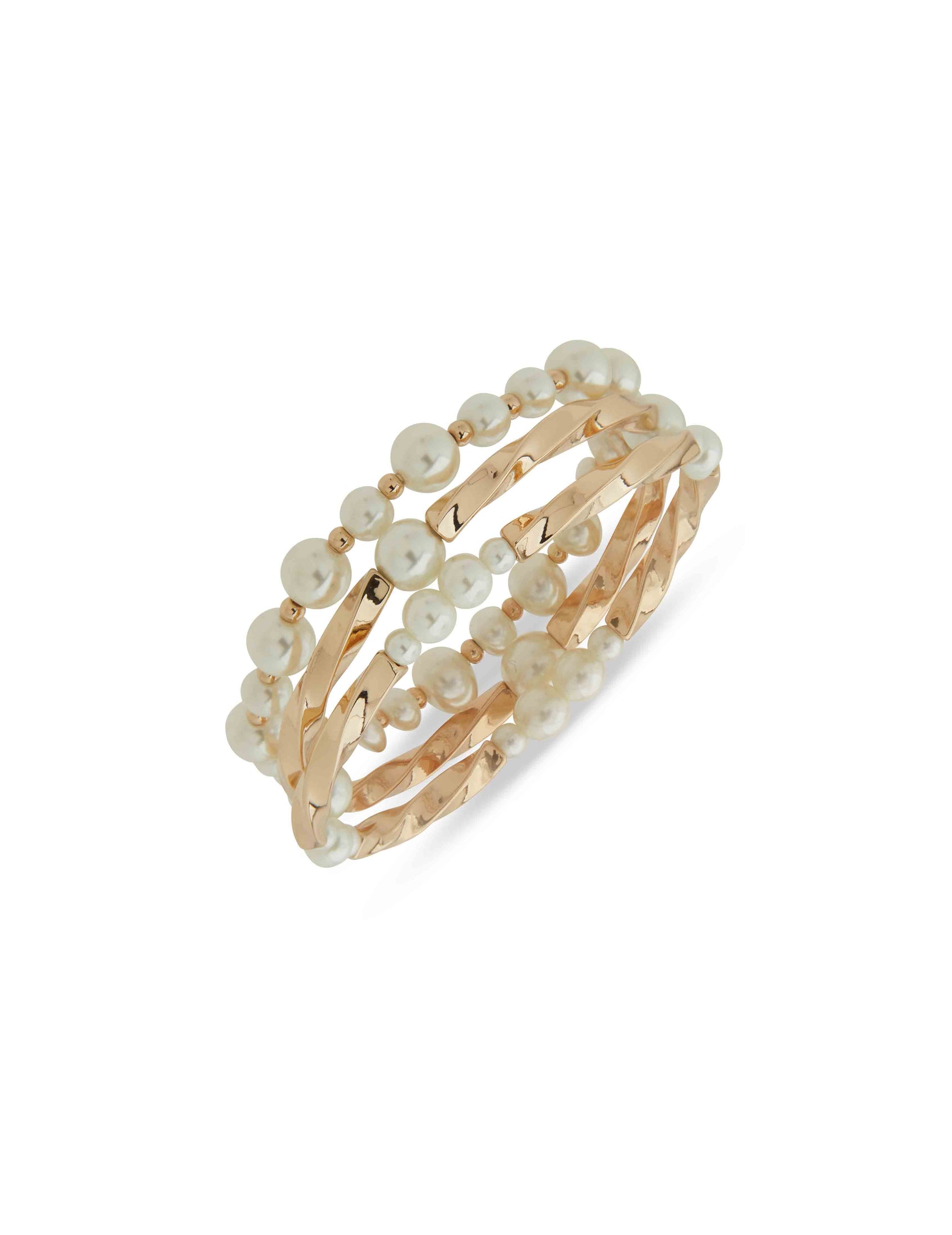 Anne Klein 3-Pc Twisted Rope Bracelet Set