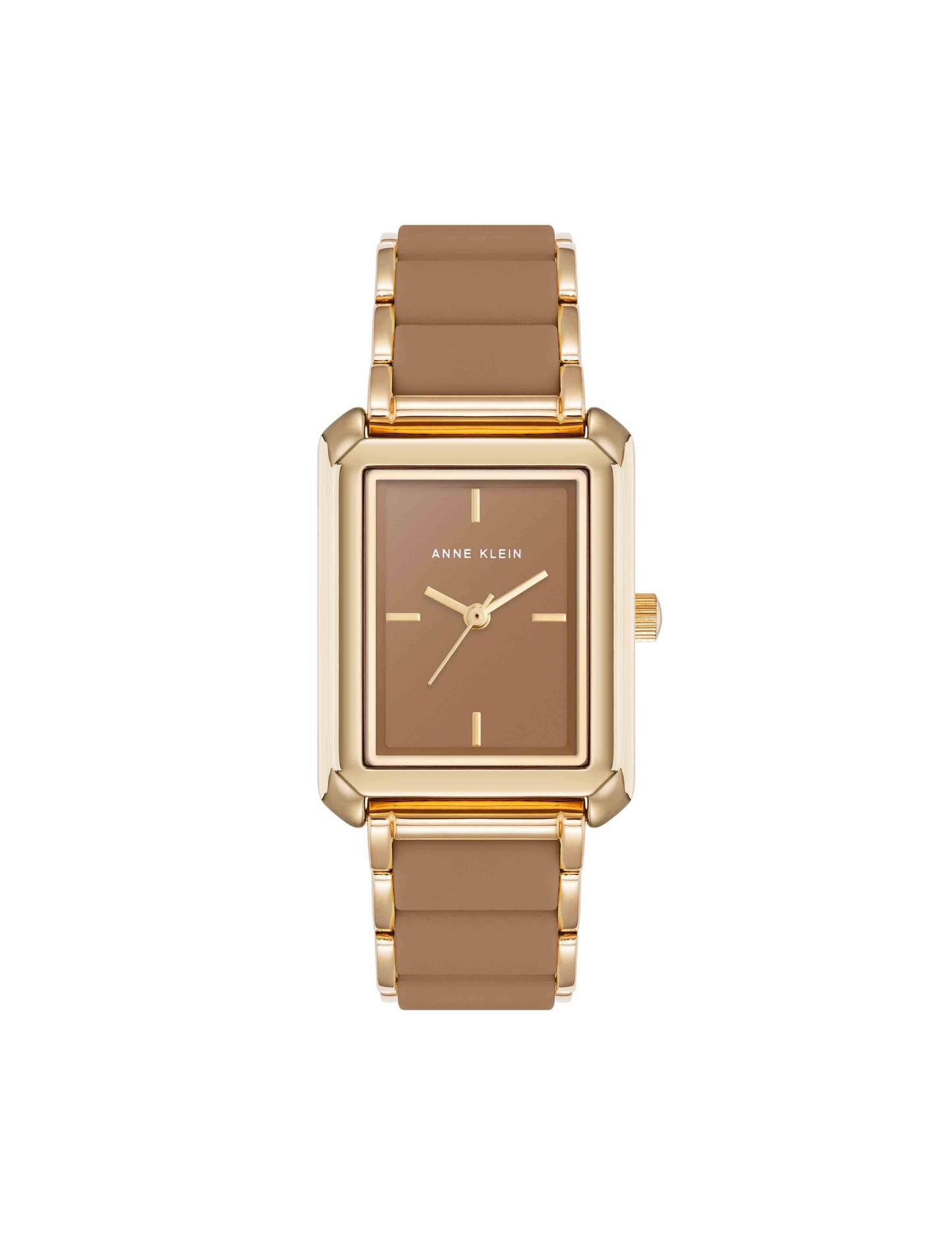 Anne Klein Rectangular Silicone Bracelet Watch