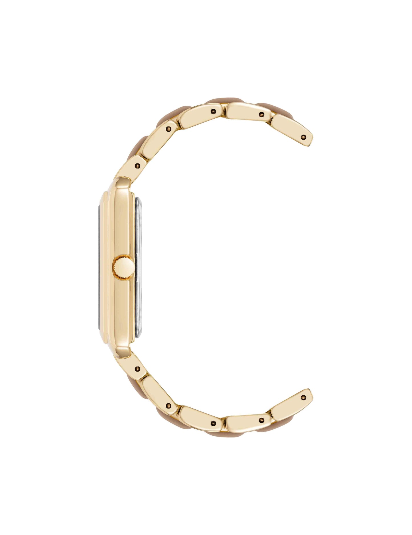Anne Klein Rectangular Silicone Bracelet Watch