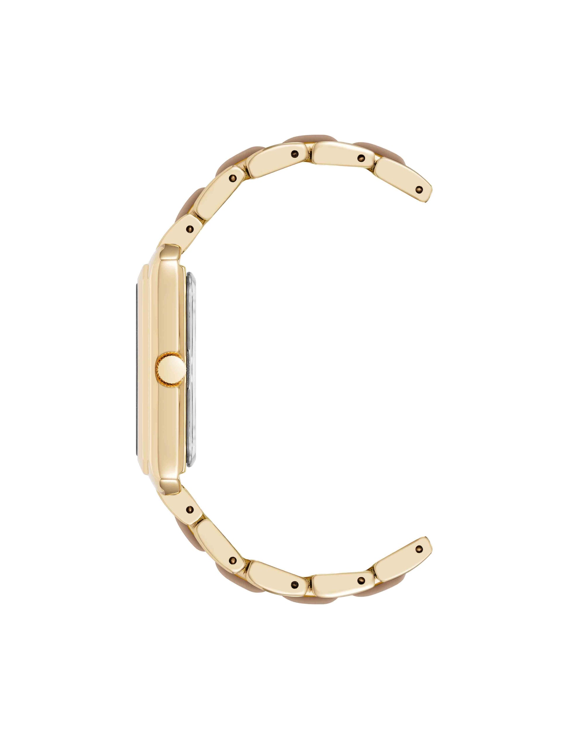 Anne Klein Rectangular Silicone Bracelet Watch