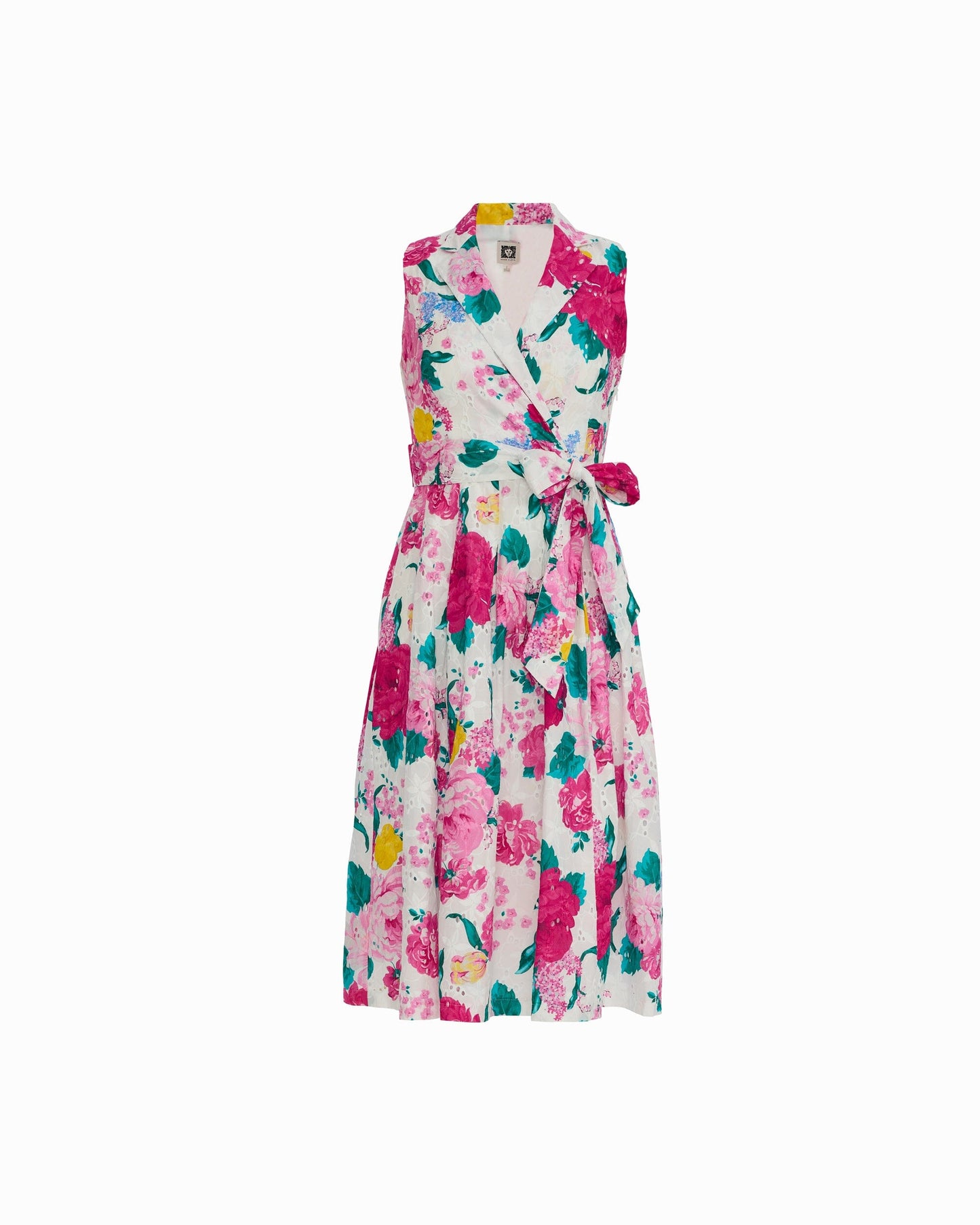 Anne Klein Notched Collar Wrap Dress
