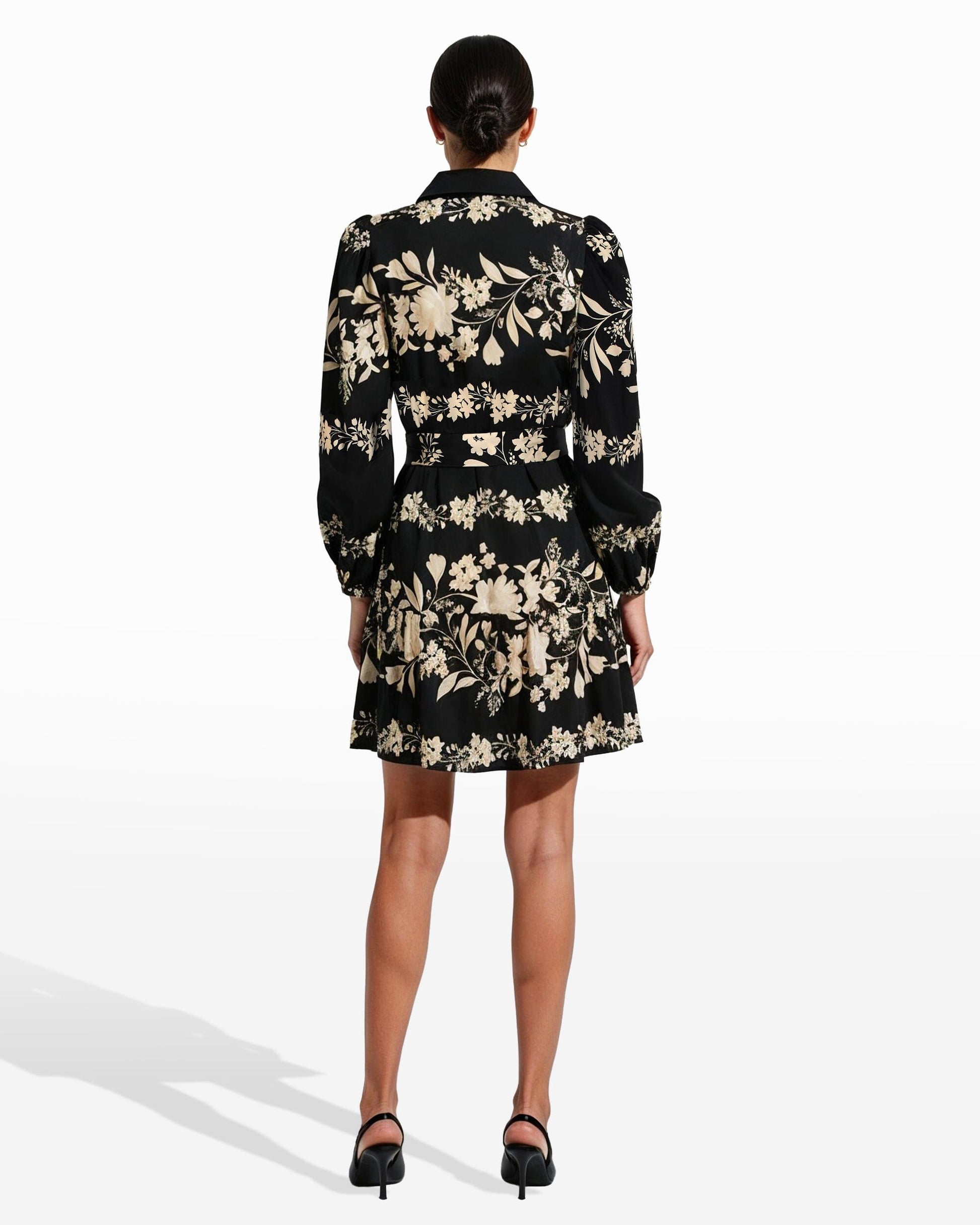 Anne Klein Tiered Collared Shirt Dress