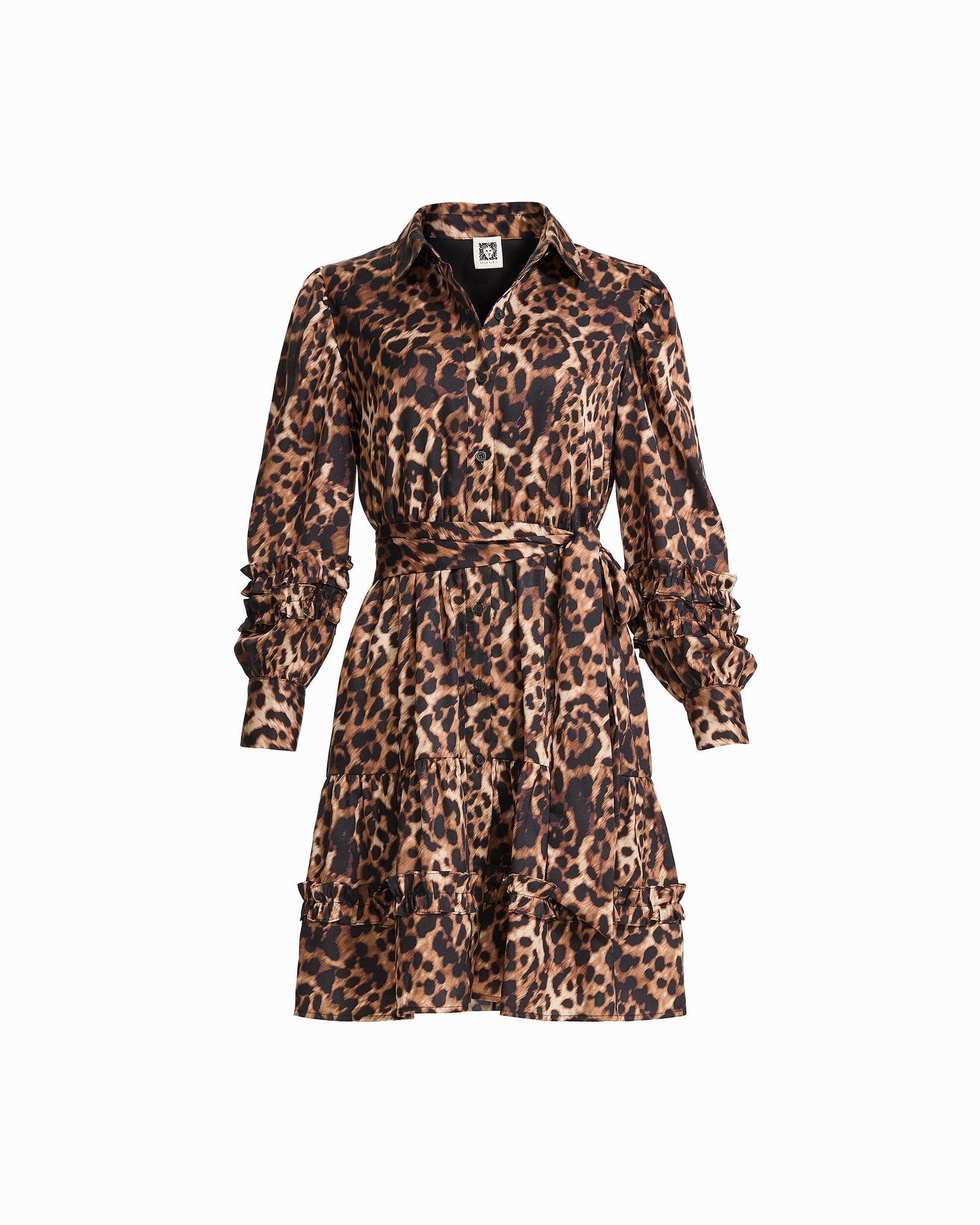 Anne Klein Ruffle Shirt Dress Short Dress