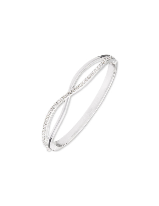 Anne Klein Crisscross Crystal Bangle Bracelet