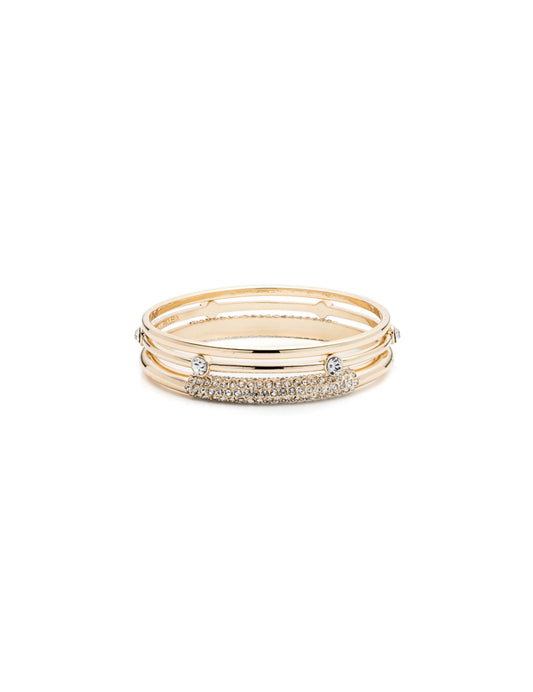 Anne Klein Gold-Tone Trio Bangle Bracelets Set