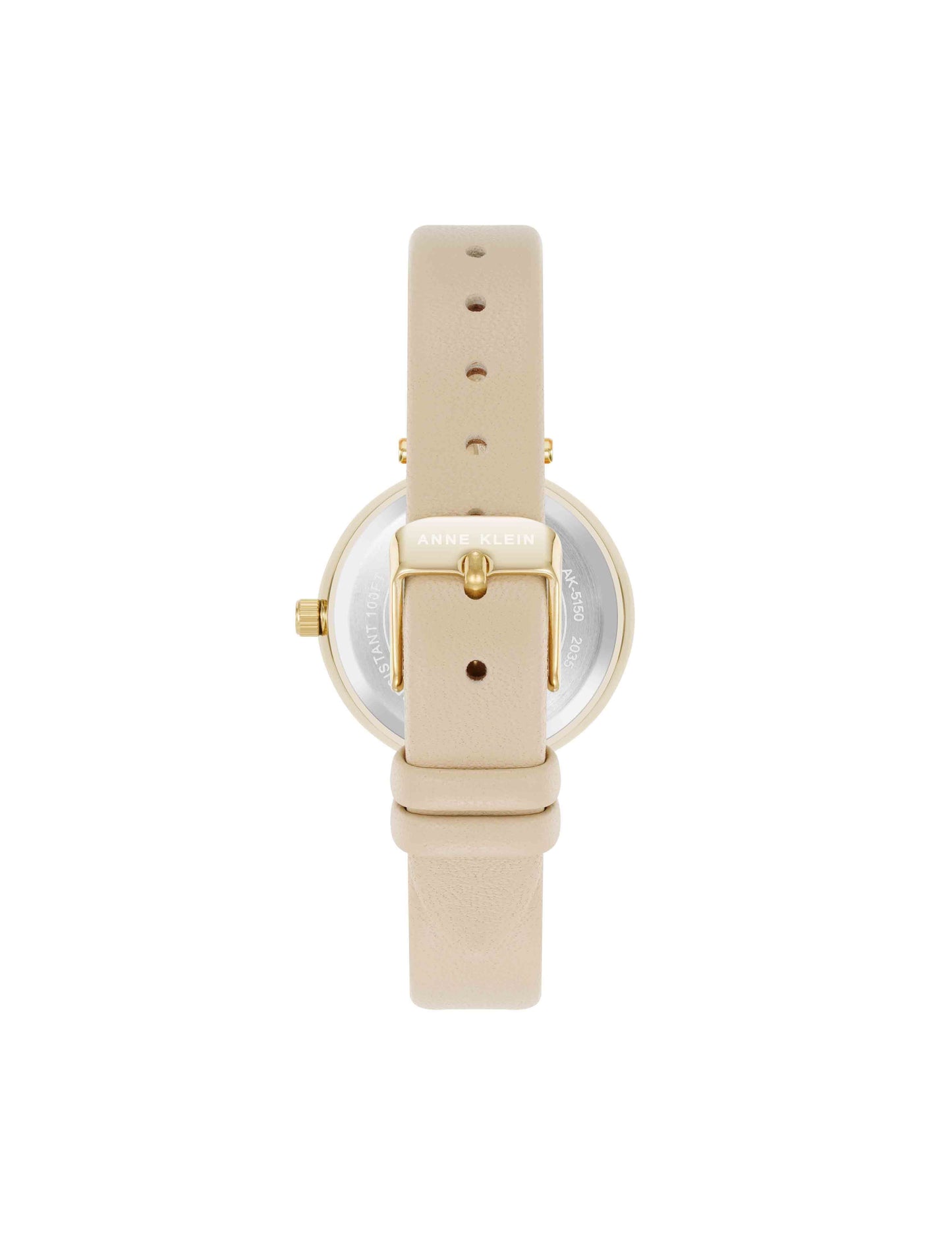 Anne Klein Sustainable Leather Band Watch, Mother of Pearl