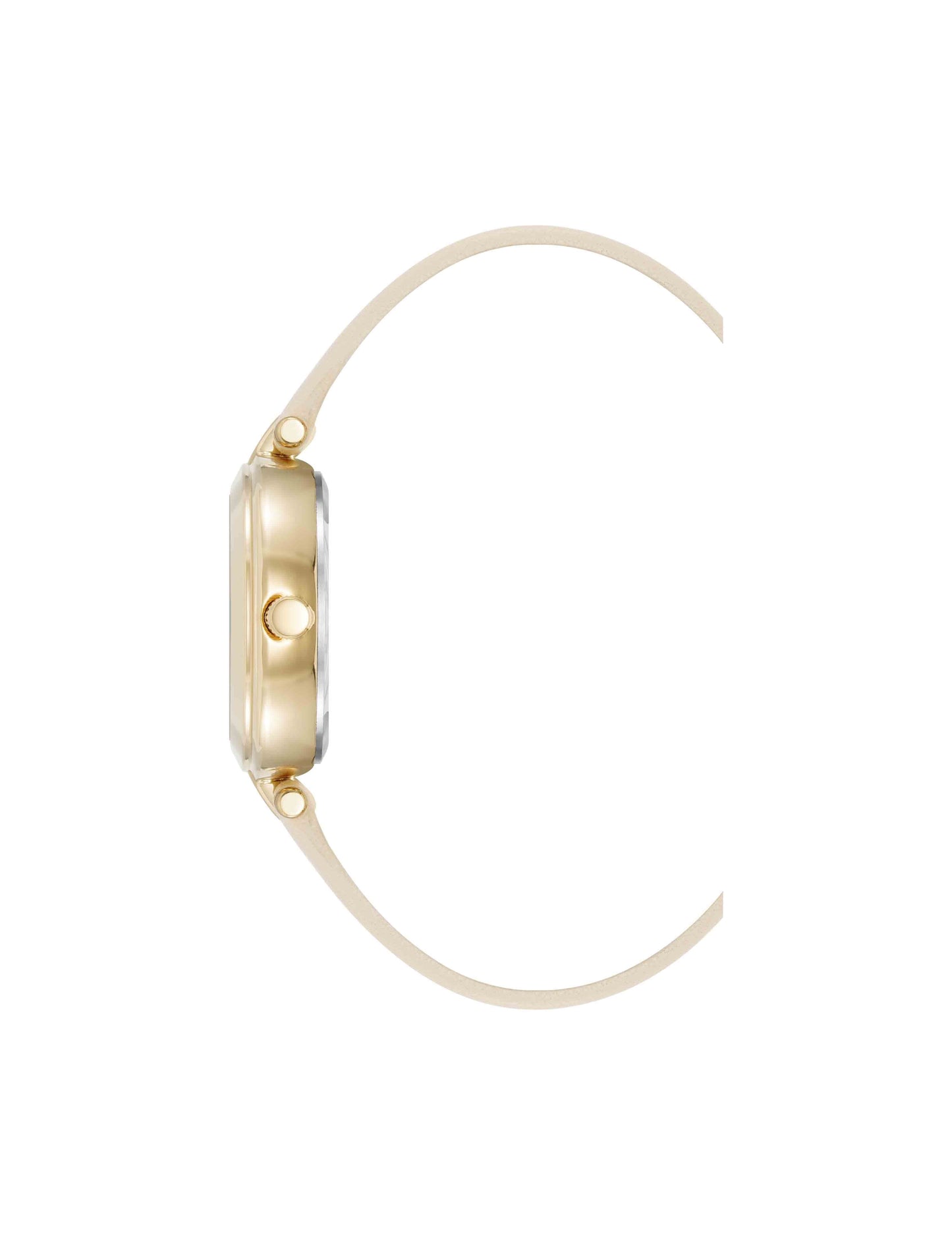 Anne Klein Sustainable Leather Band Watch, Mother of Pearl