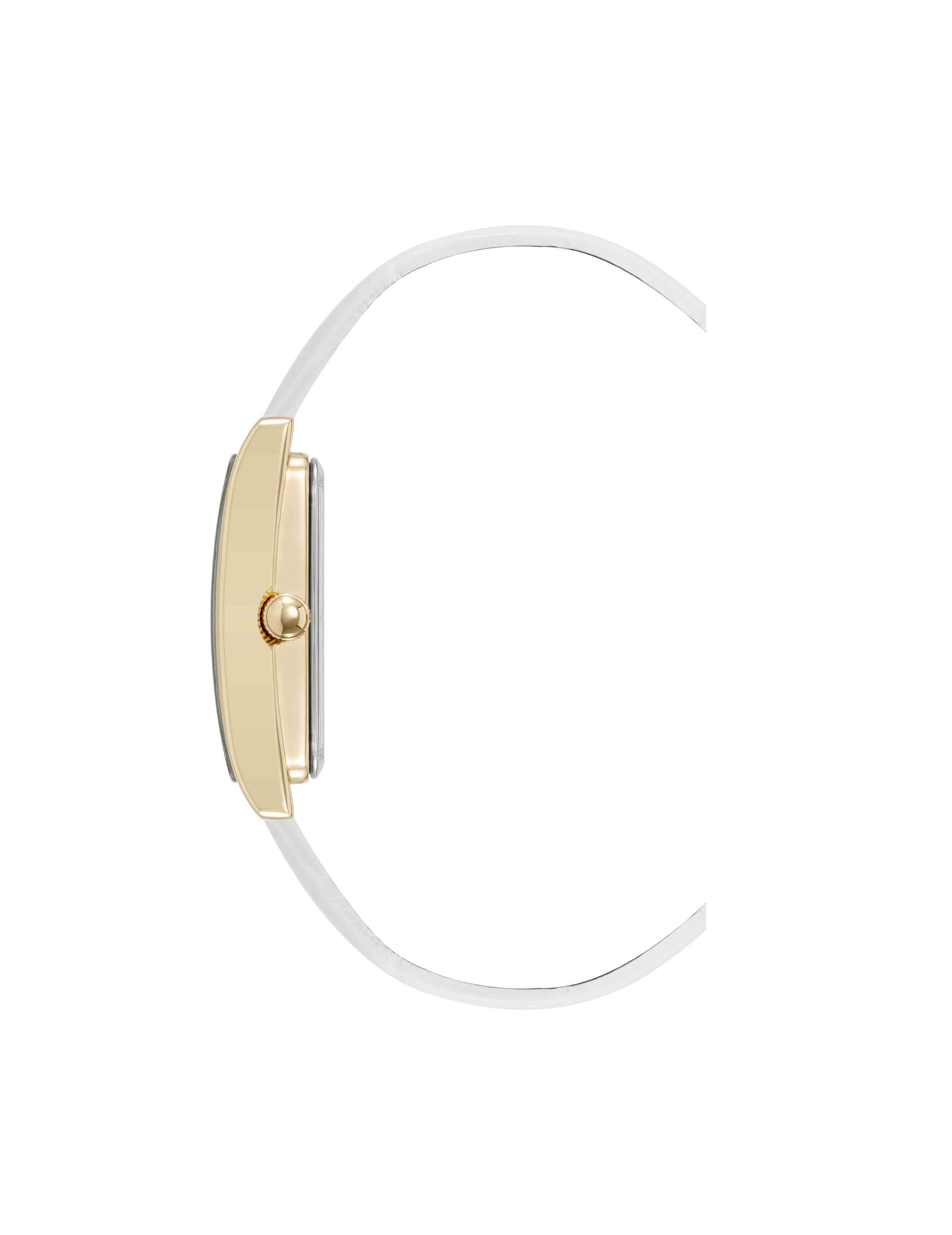 Anne Klein Rectangular Leather Band Watch