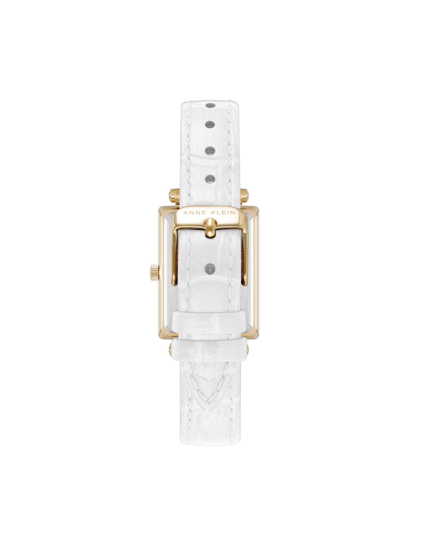 Anne Klein Rectangular Sustainable Leather Watch