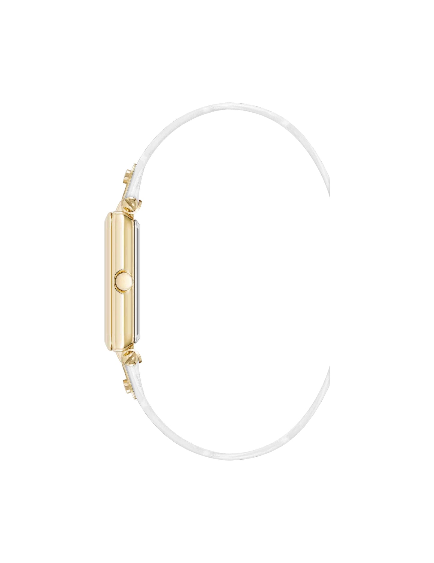 Anne Klein Rectangular Sustainable Leather Watch