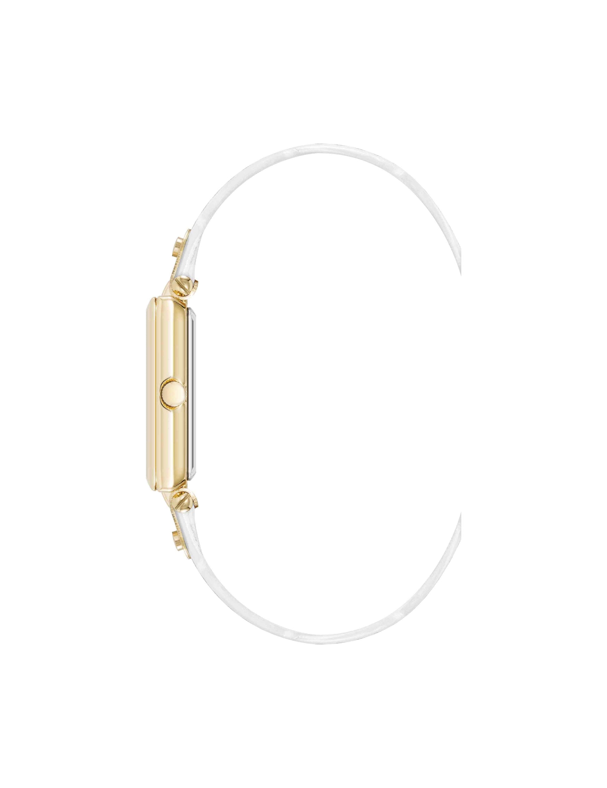 Anne Klein Rectangular Sustainable Leather Watch