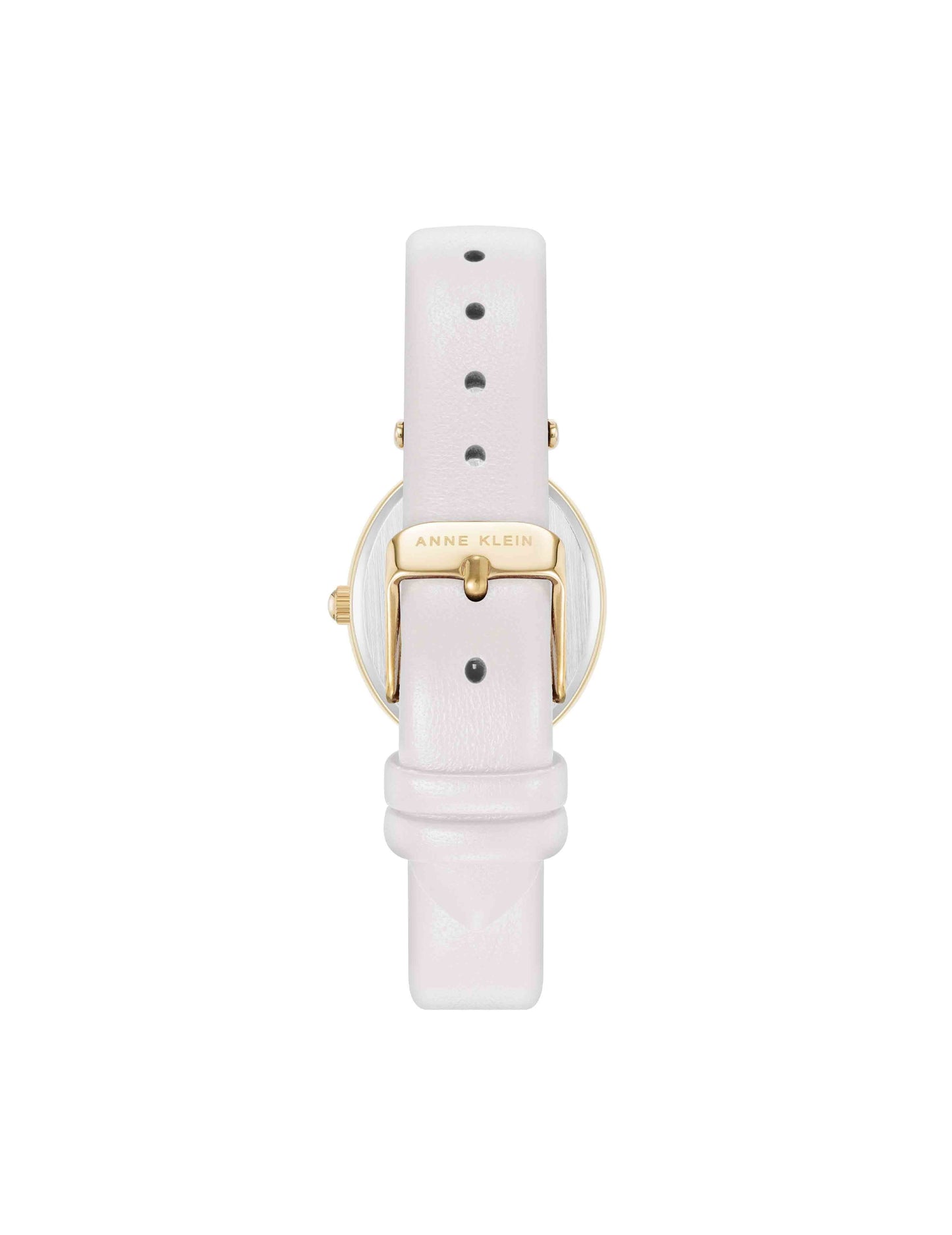 Anne Klein Oval Case Sustainable Leather Watch