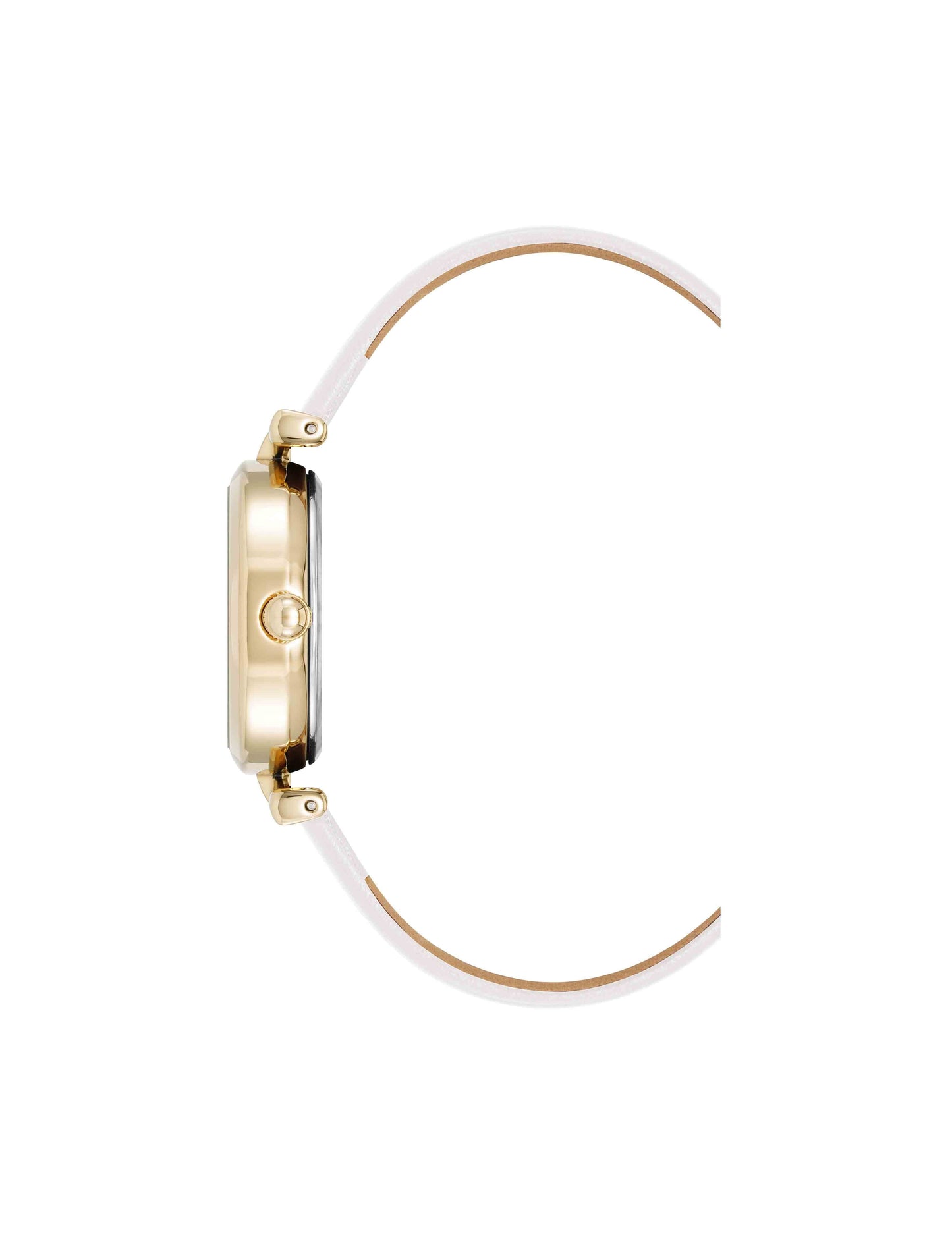 Anne Klein Oval Case Sustainable Leather Watch