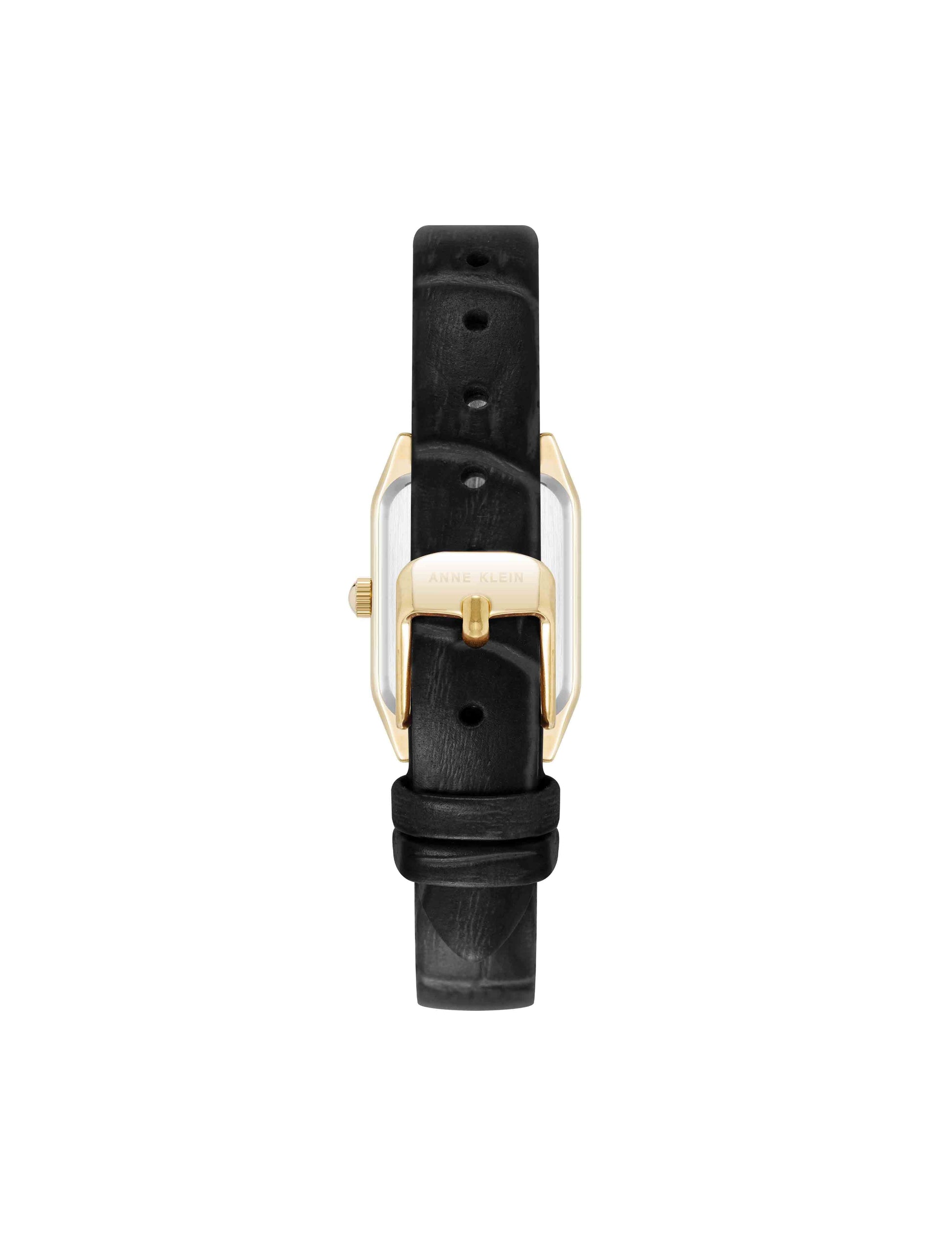 Anne Klein Octagonal Sustainable Leather Band Watch