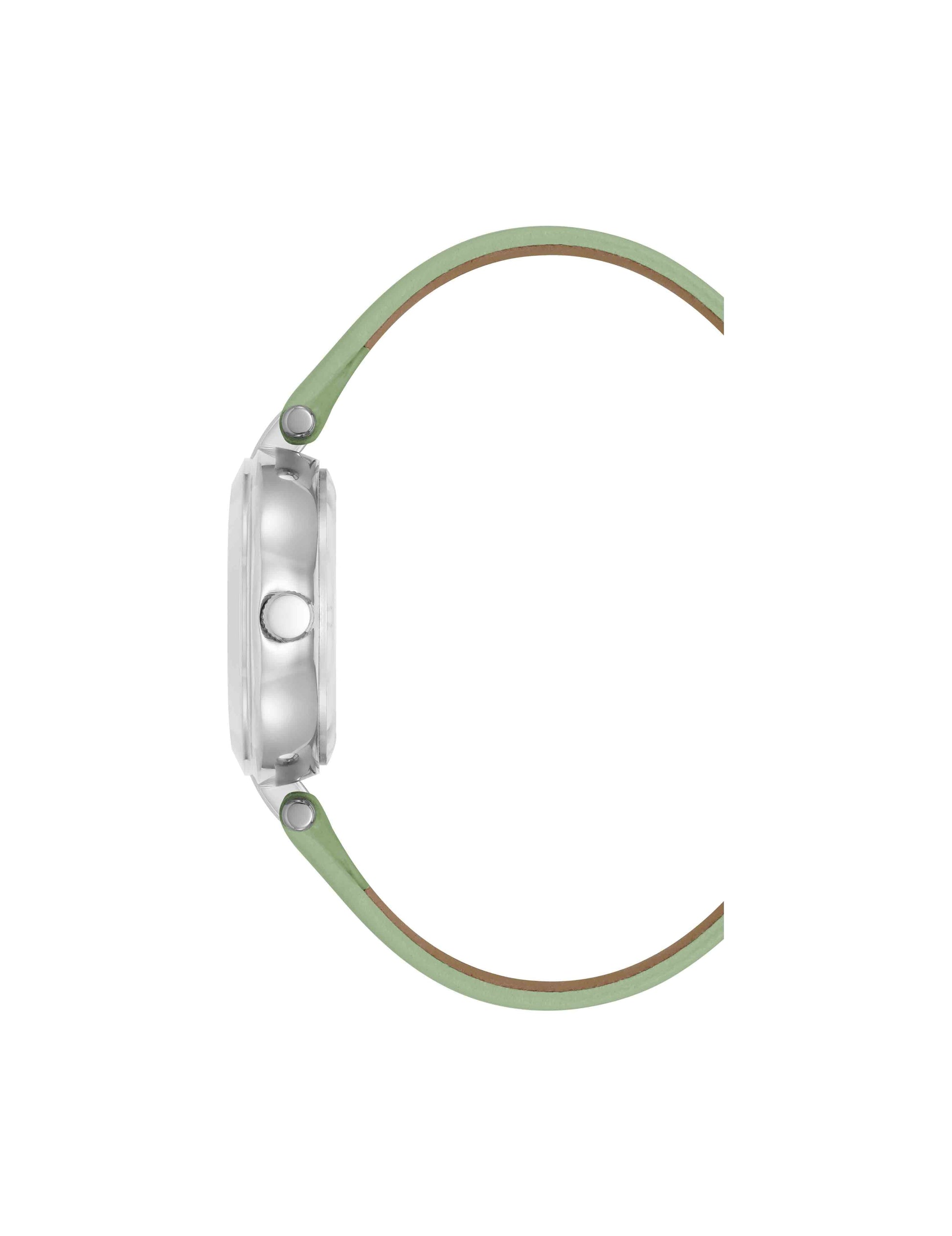 Anne Klein Consider It Round Sustainable Leather Band Watch