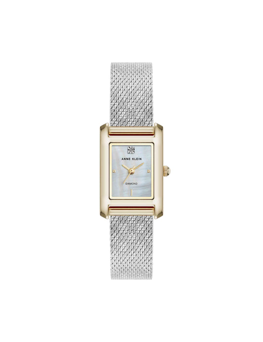 Anne Klein Petite Diamond Dial Bracelet Watch
