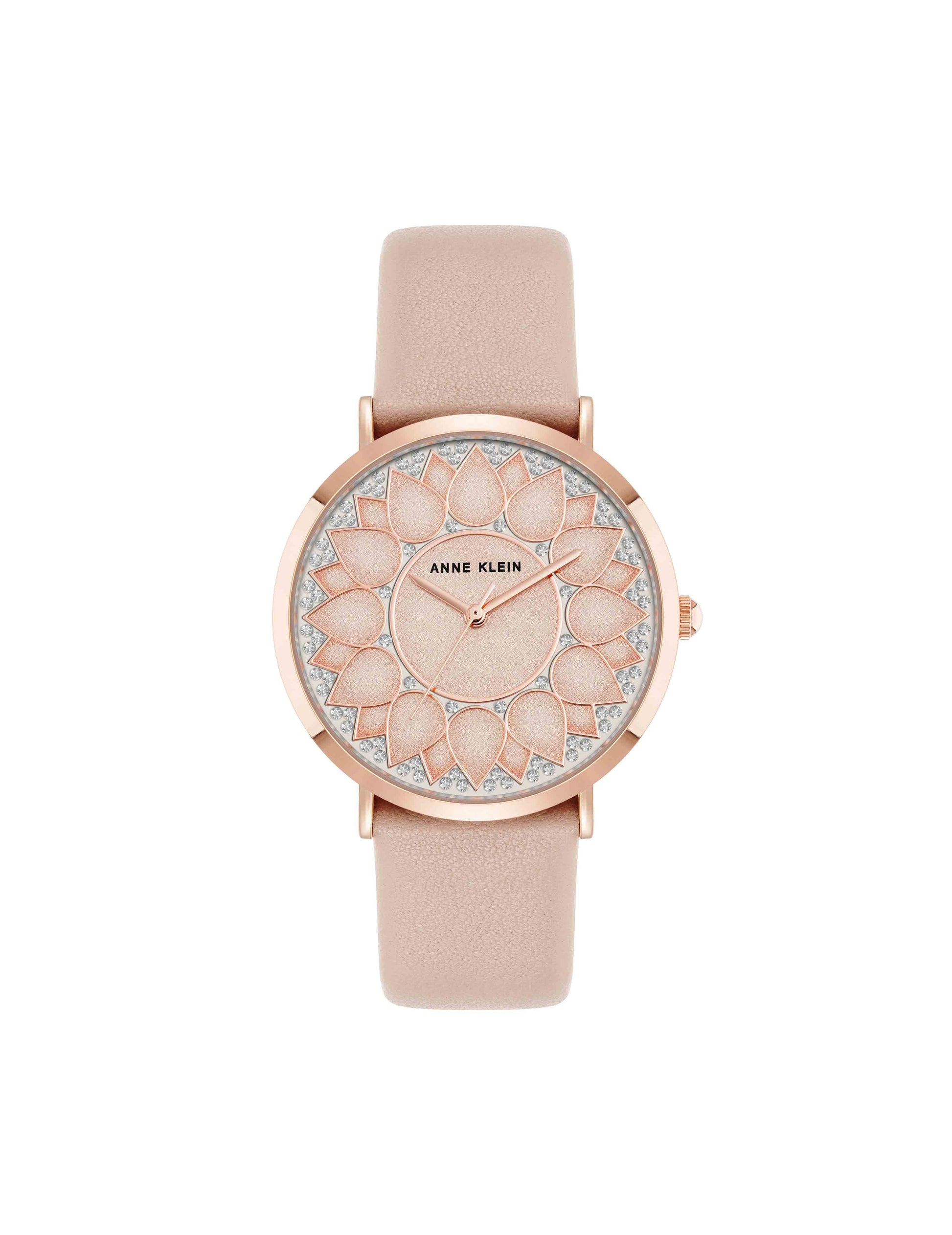 Anne Klein Patterned Dial Strap Watch