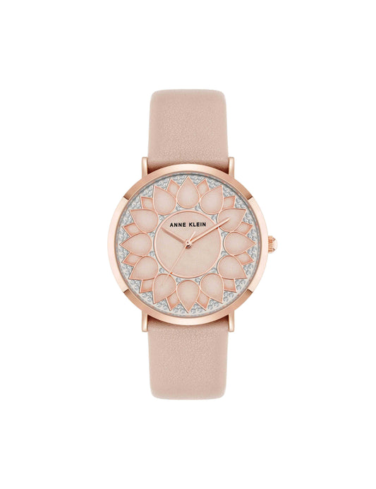 Anne Klein Patterned Dial Strap Watch