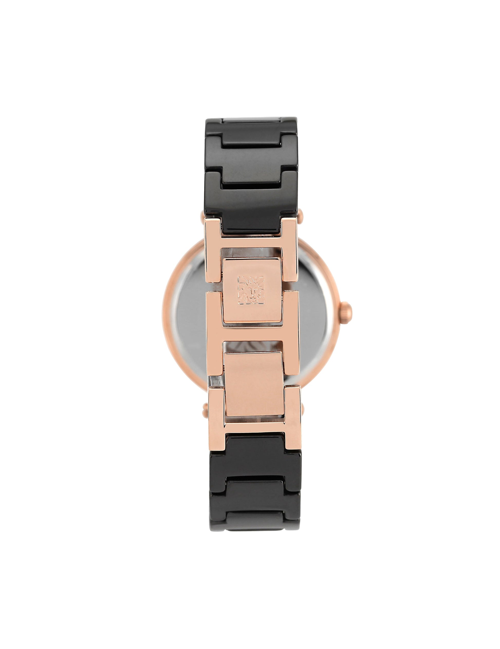 Anne Klein Ceramic Bracelet Watch with Diamonds