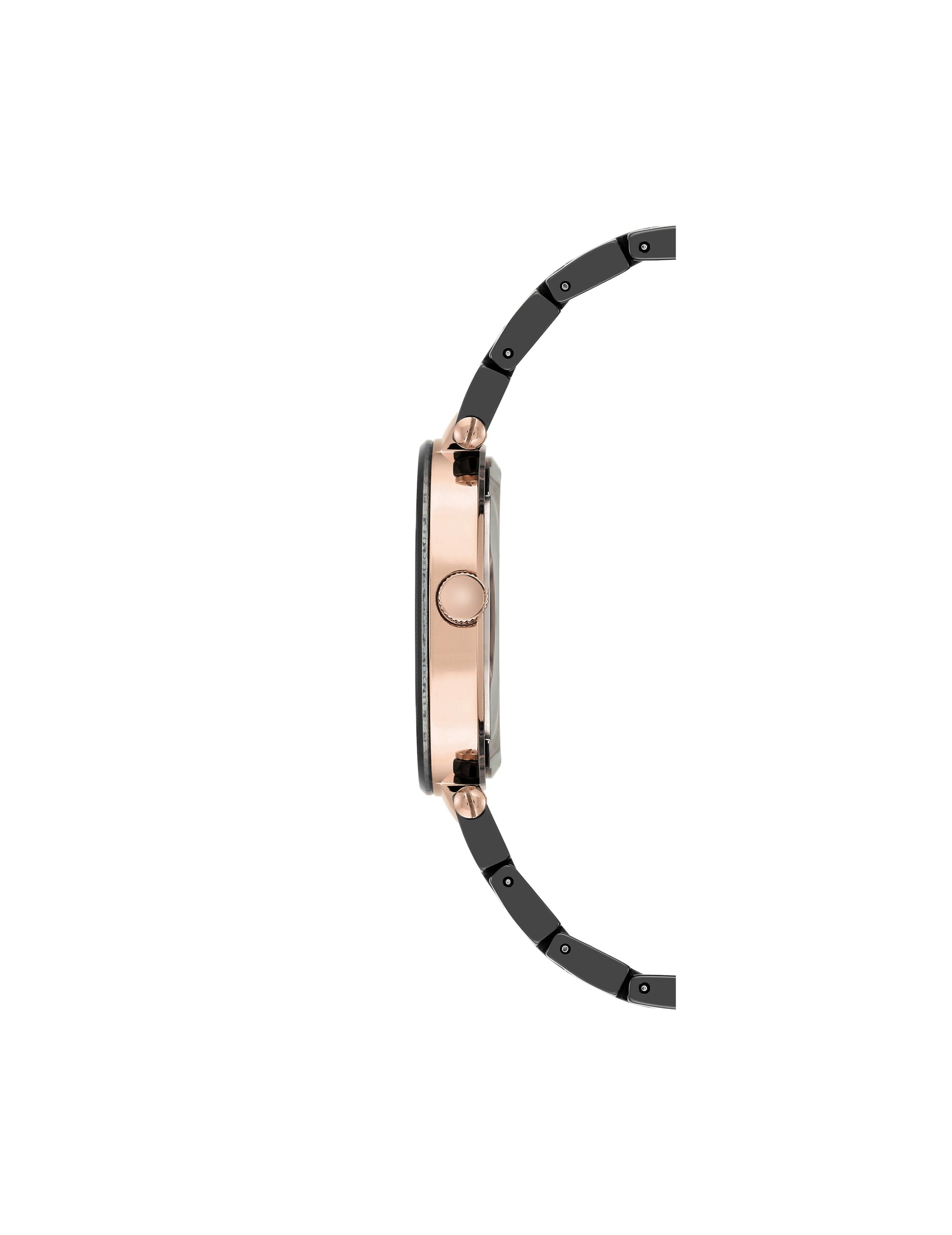 Anne Klein Ceramic Bracelet Watch with Diamonds