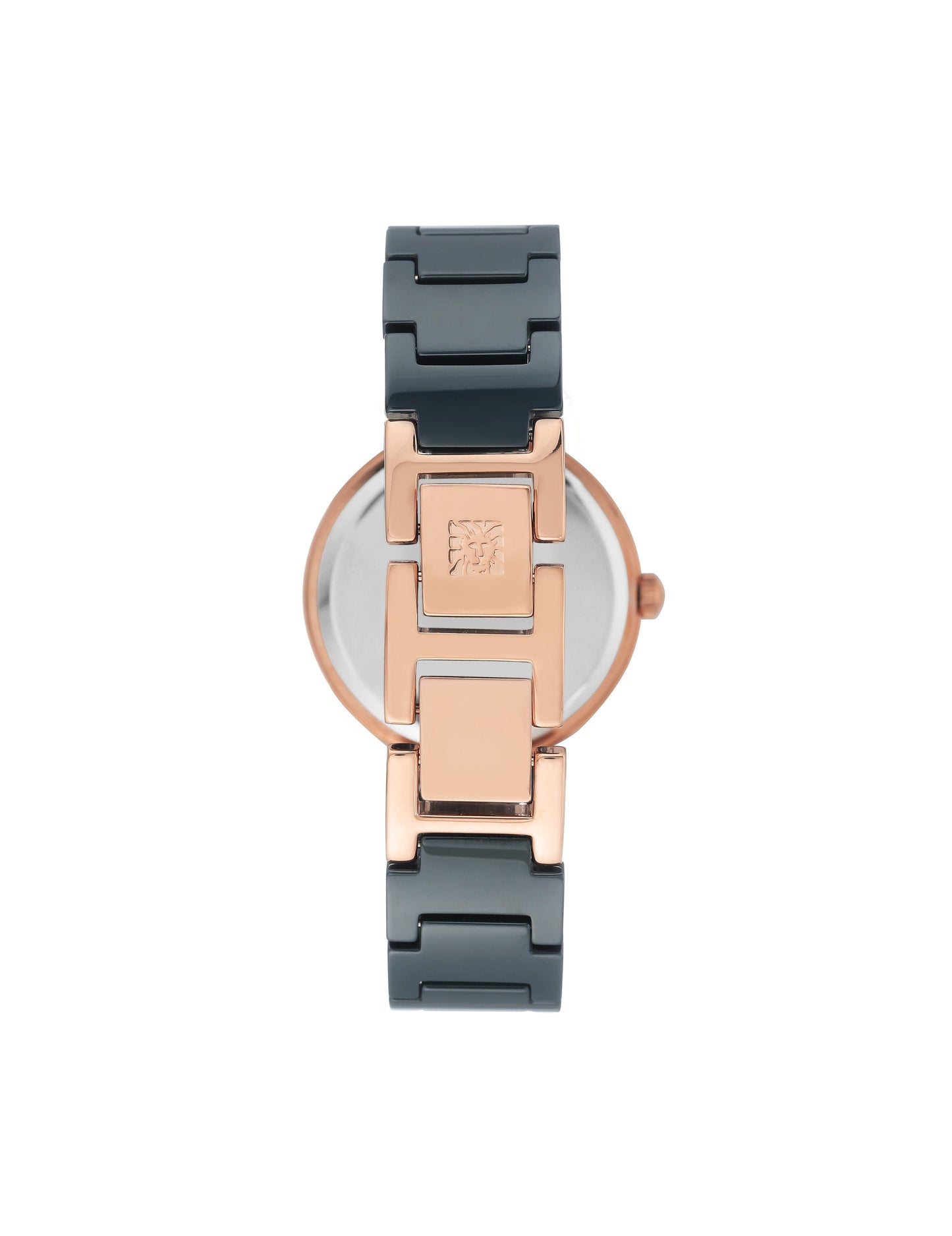 Anne Klein Ceramic Bracelet Watch with Diamond Accents