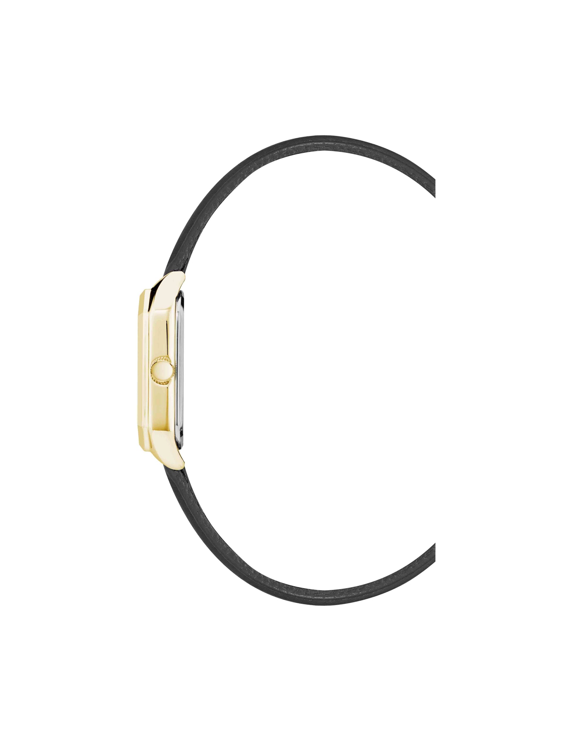 Anne Klein Octagonal Sustainable Leather Watch in Green