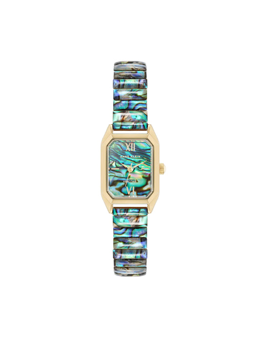 Anne Klein Shell Accented Expansion Band Watch