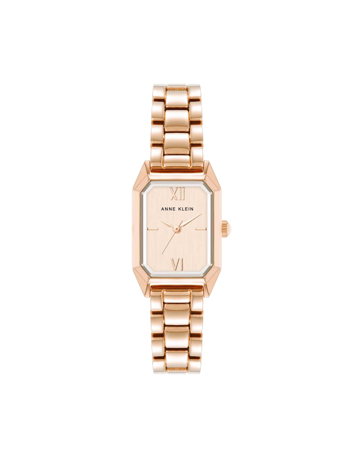 Anne Klein Petite Octagonal Bracelet Watch in Rose Gold