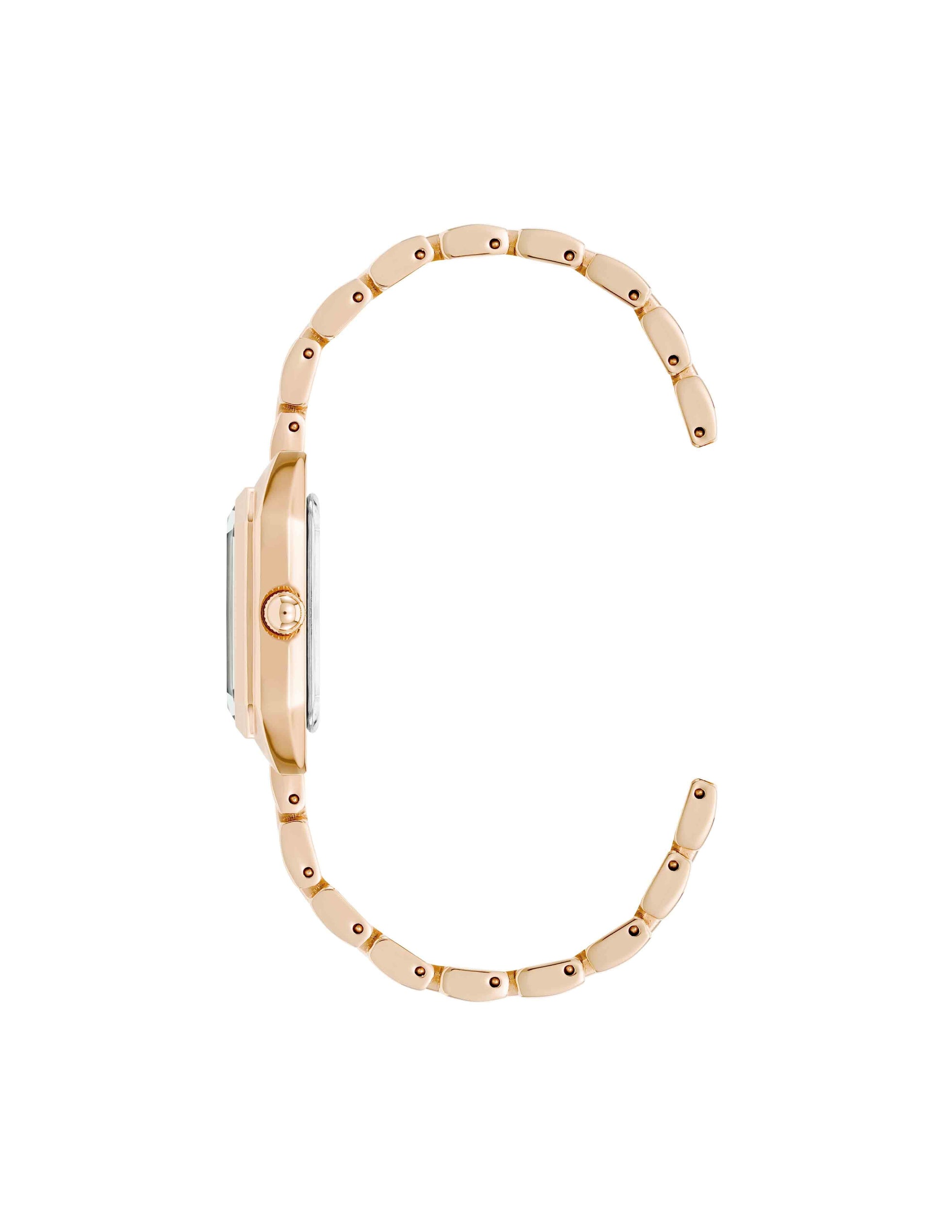 Anne Klein Petite Octagonal Bracelet Watch in Rose Gold