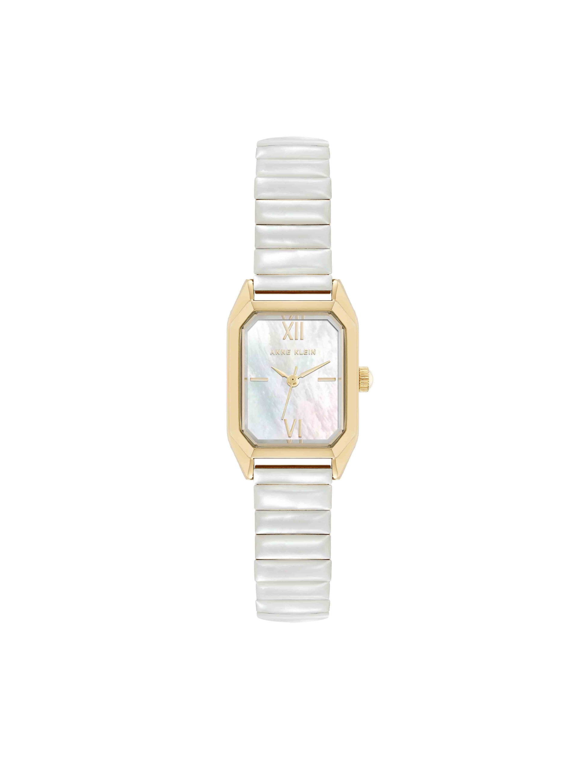 Anne Klein Shell Accented Expansion Band Watch