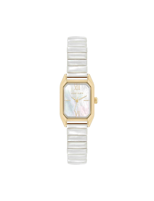 Anne Klein Shell Accented Expansion Band Watch