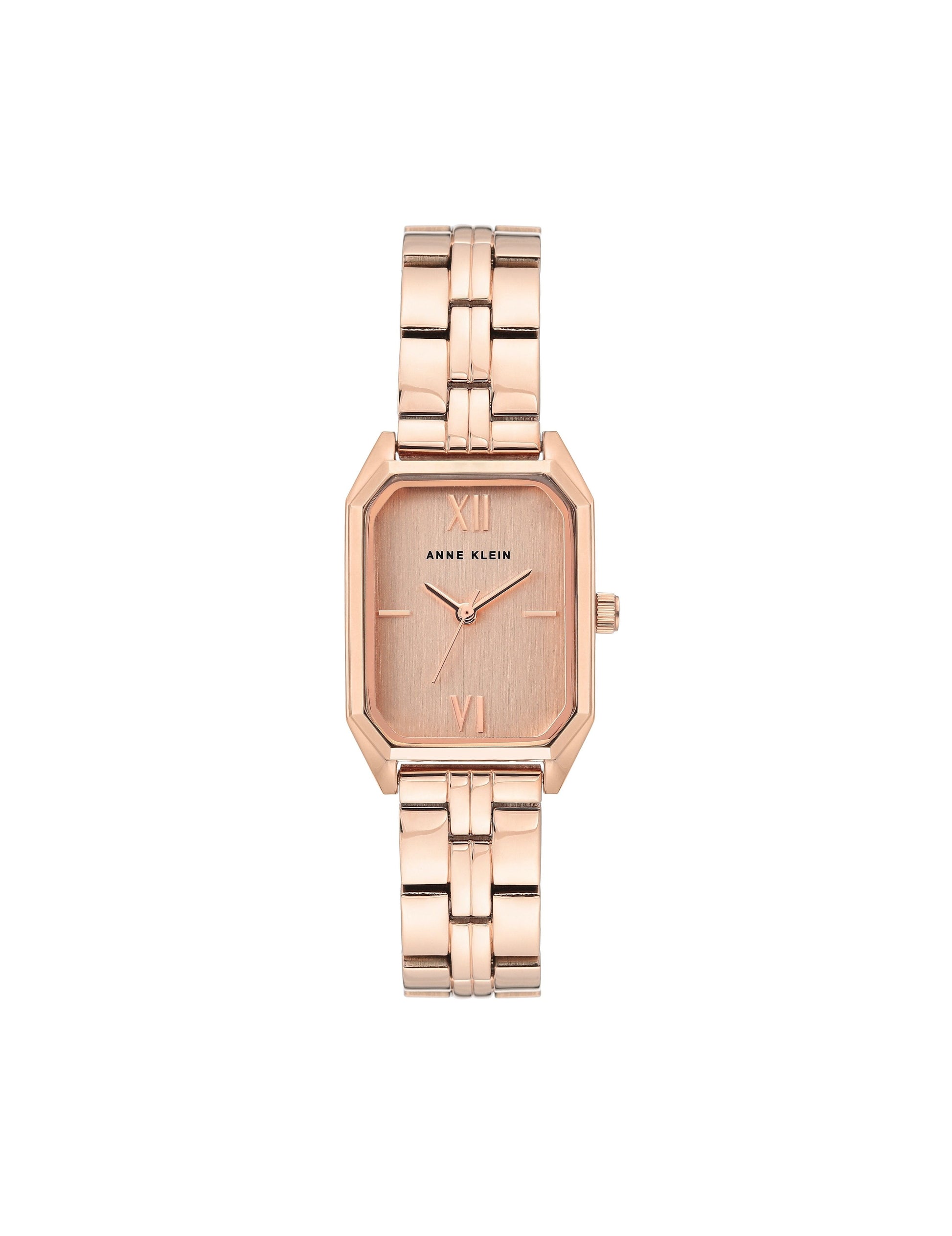 Anne Klein Octagonal Metal Bracelet Watch in Rose Gold