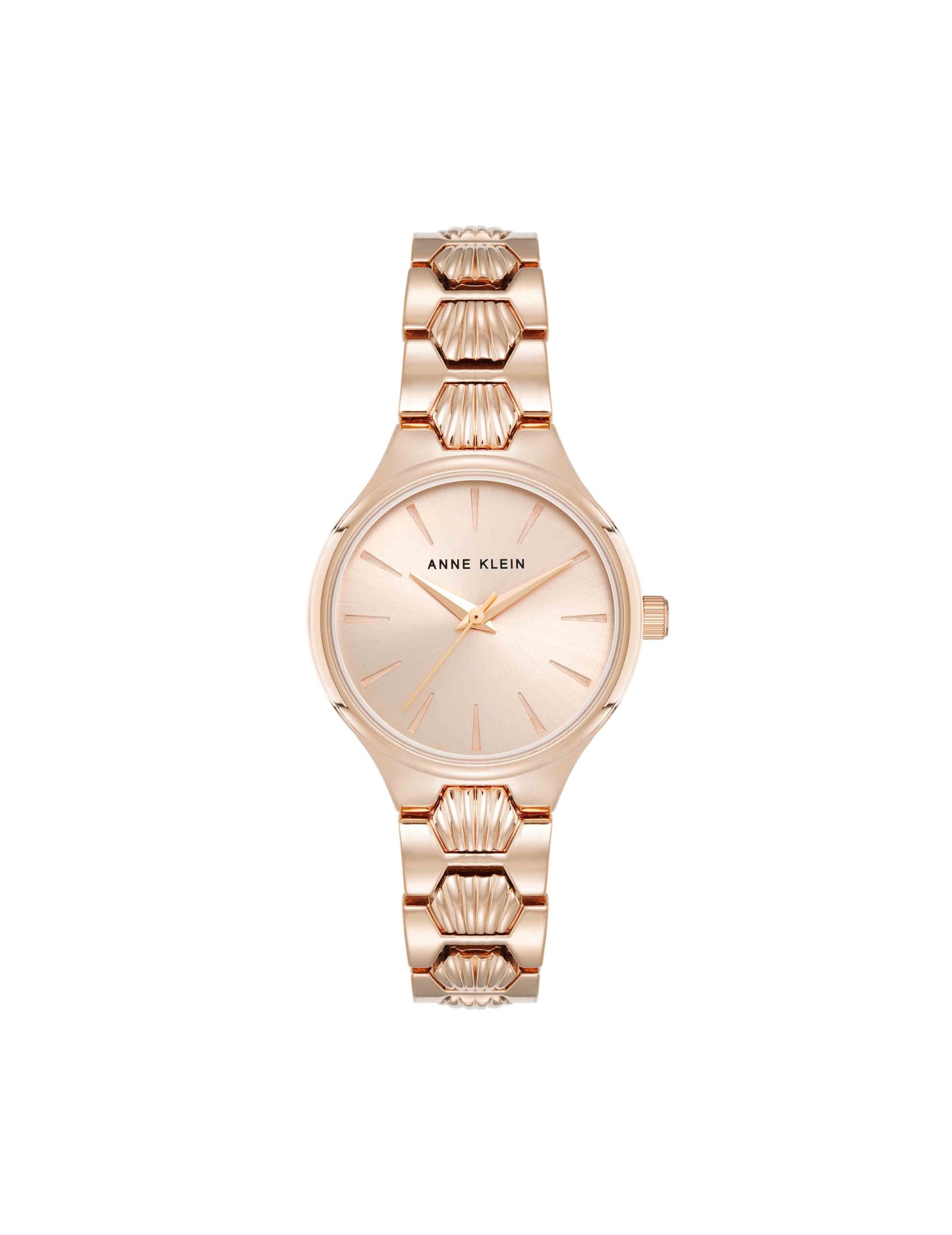 Anne Klein Shell Pattern Link Bracelet Watch