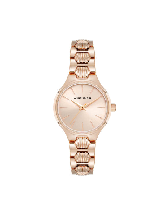Anne Klein Shell Pattern Link Bracelet Watch